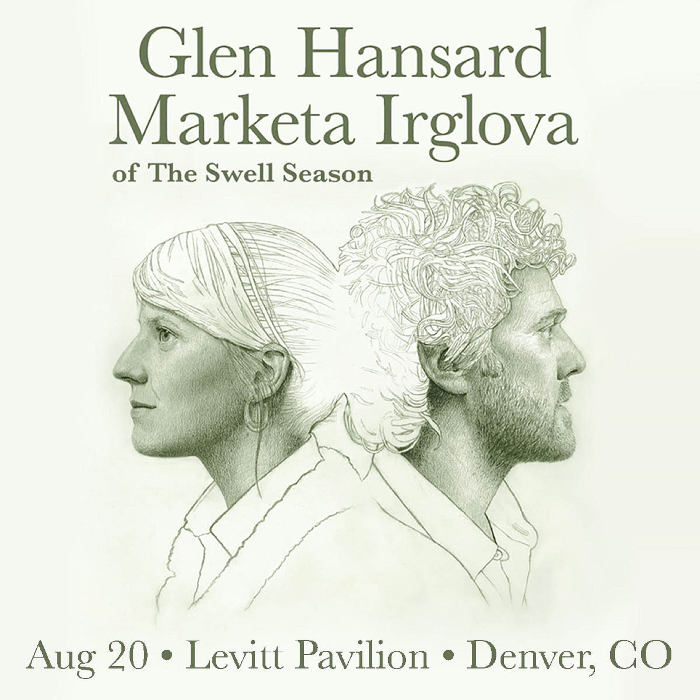 Glen Hansard and Markéta Irglová of The Swell Season | Levitt Pavilion | 8/20/23