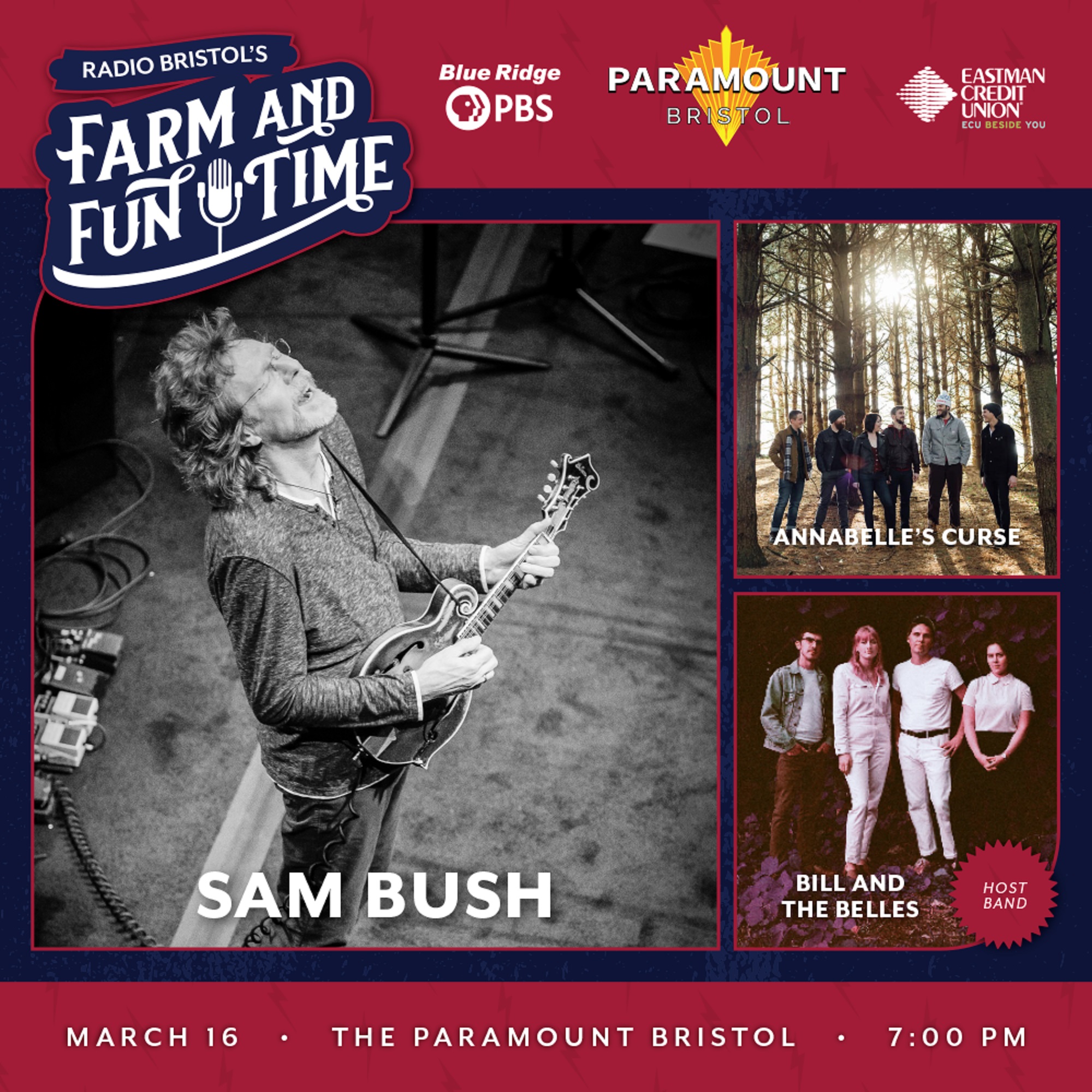 JUST ANNOUNCED: Sam Bush at Farm and Fun Time!