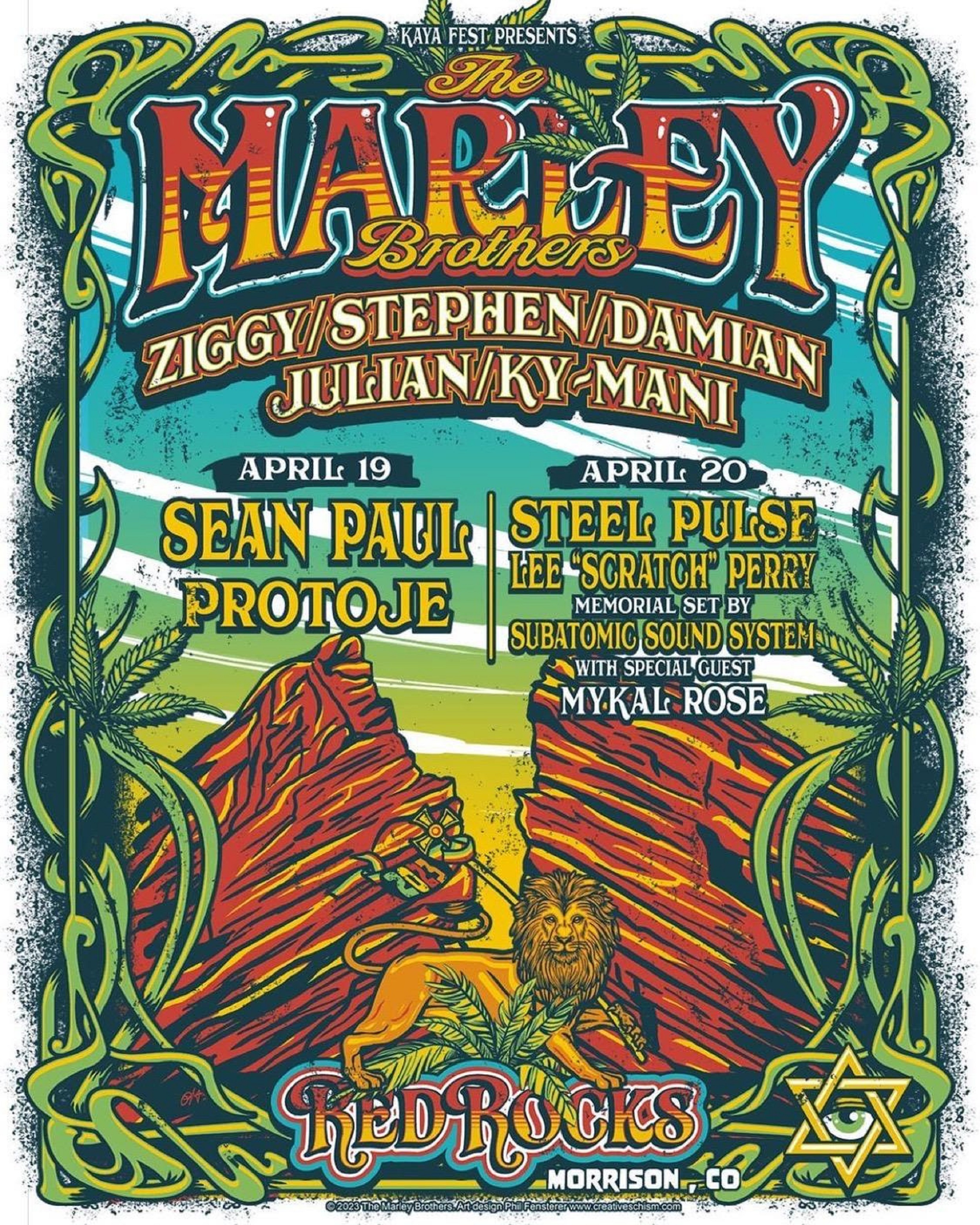 MARLEY BROTHERS 420 CELEBRATION AT RED ROCKS