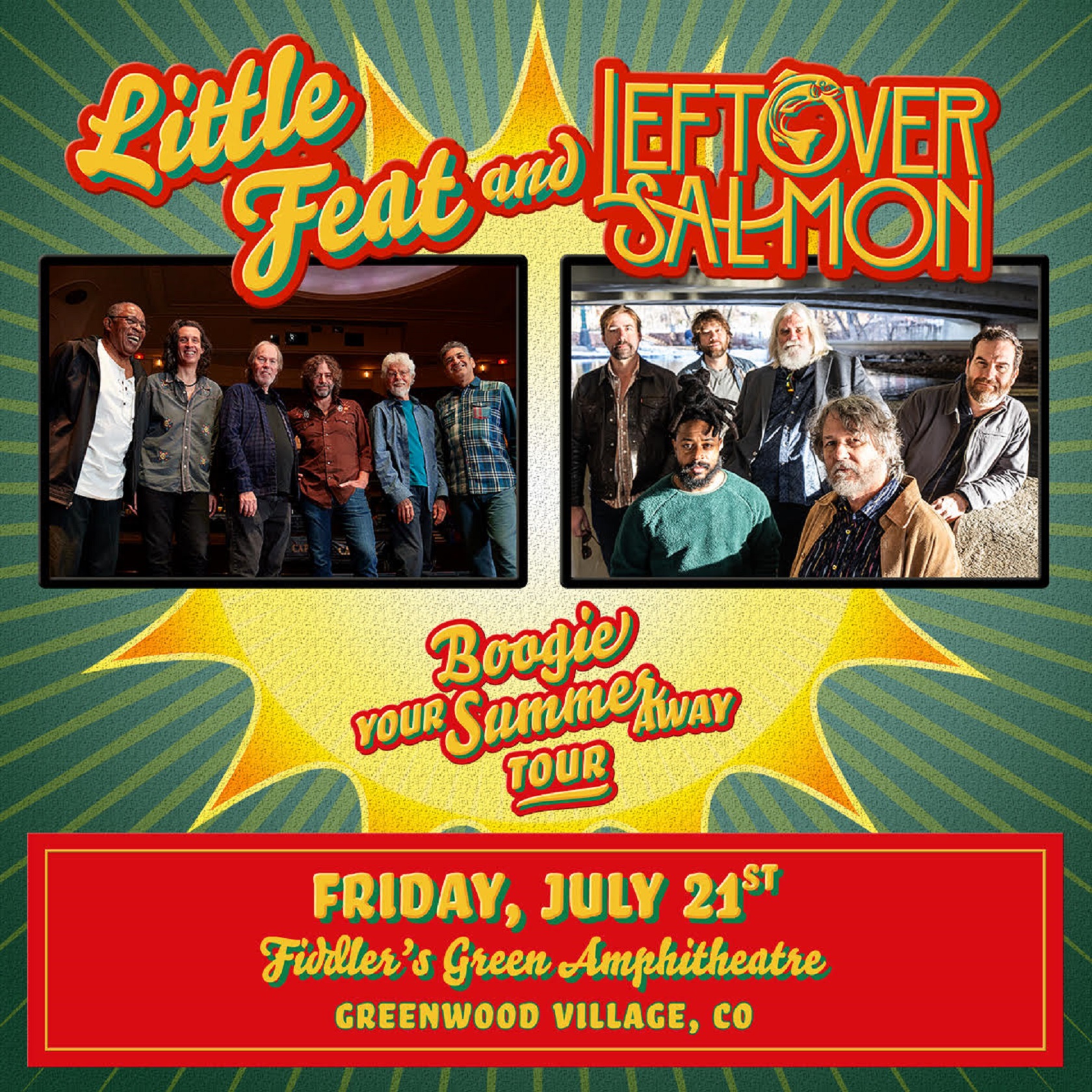 LITTLE FEAT and LEFTOVER SALMON Live at Fiddler’s Green Amphitheatre on Friday, July 21, 2023