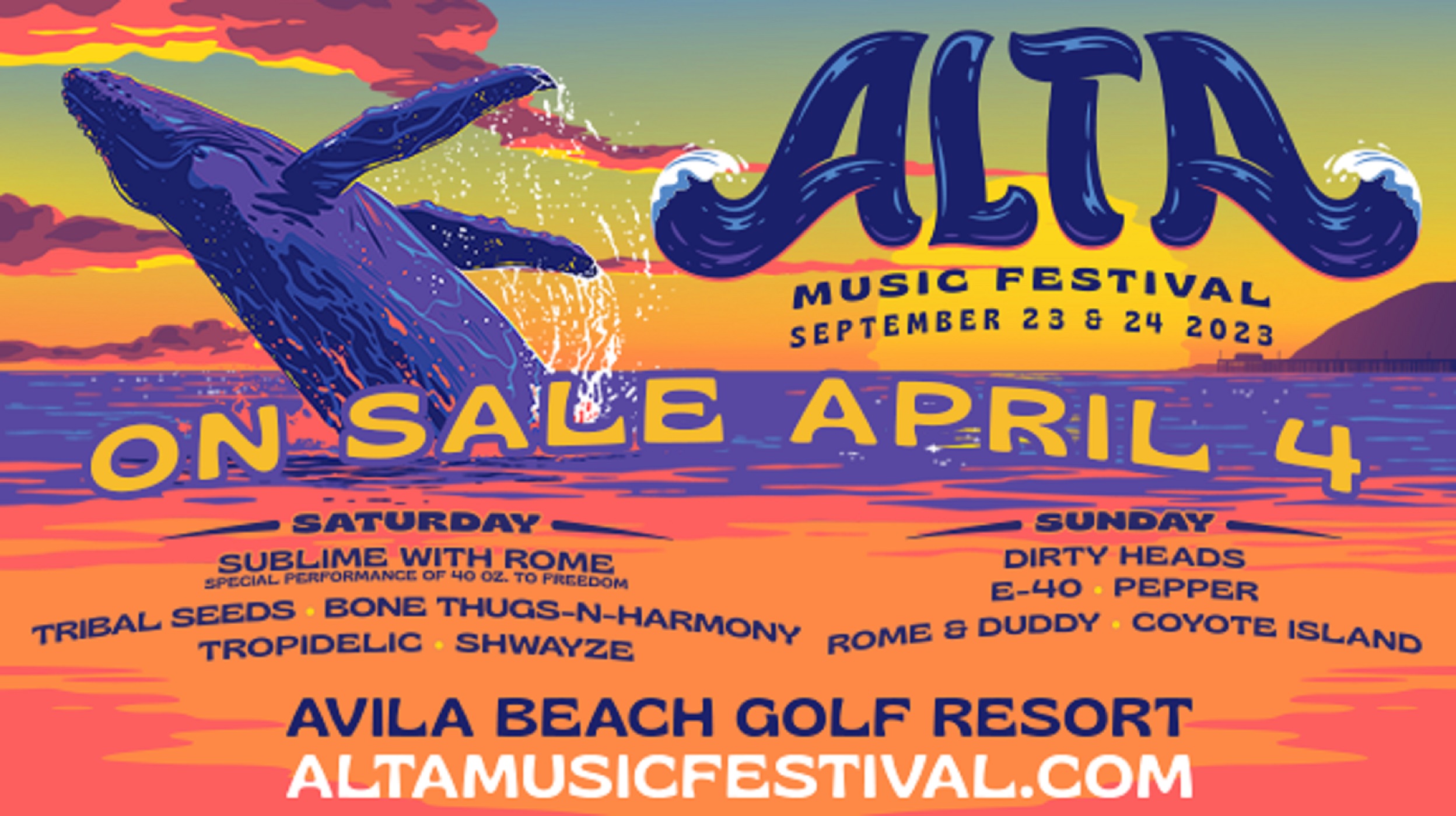 Dirty Heads, Sublime with Rome, And More Top Alta Music Festival’s 2023 Lineup