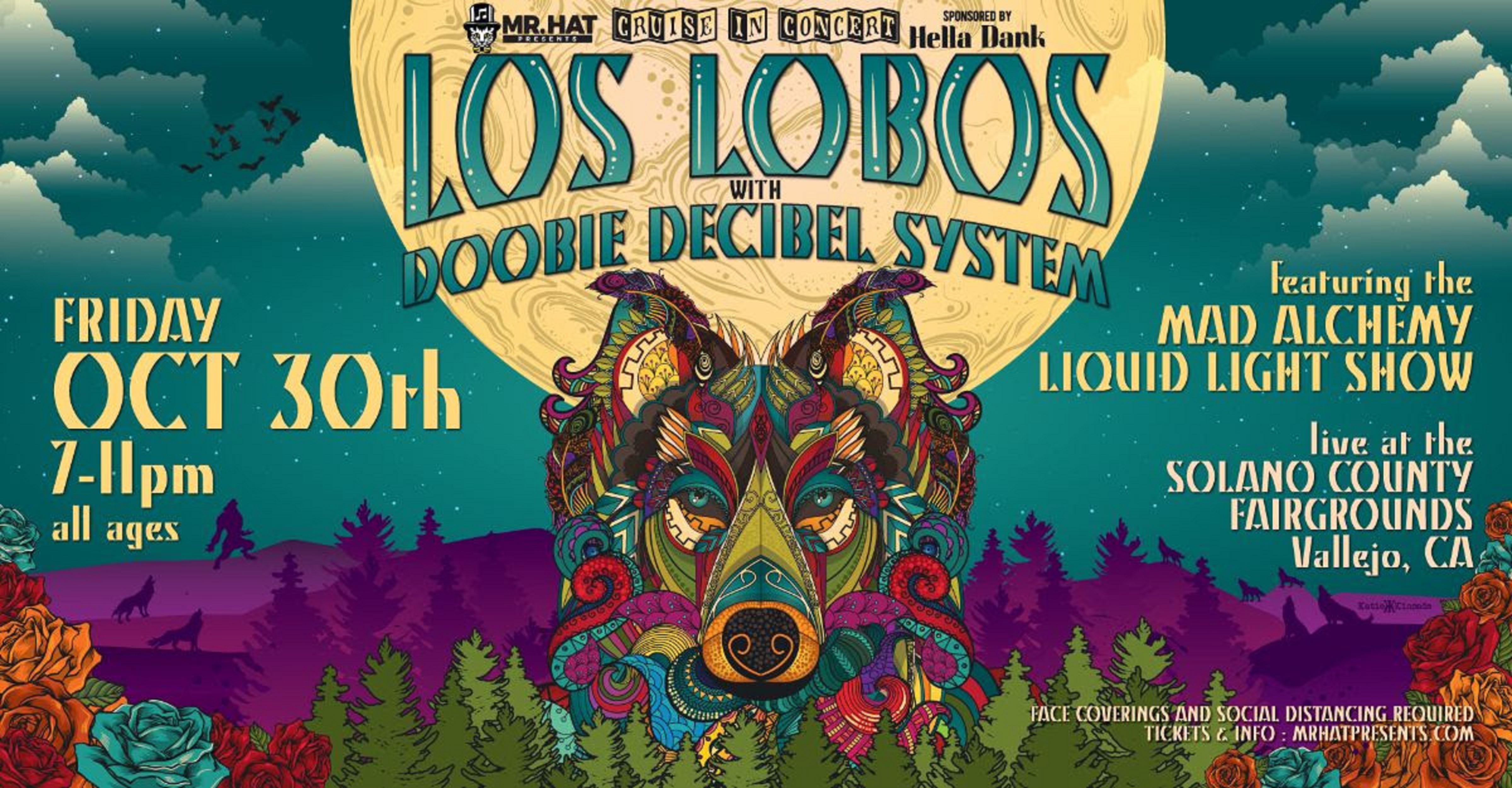 Los Lobos w/ Doobie Decibel System 10/30 on sale Now