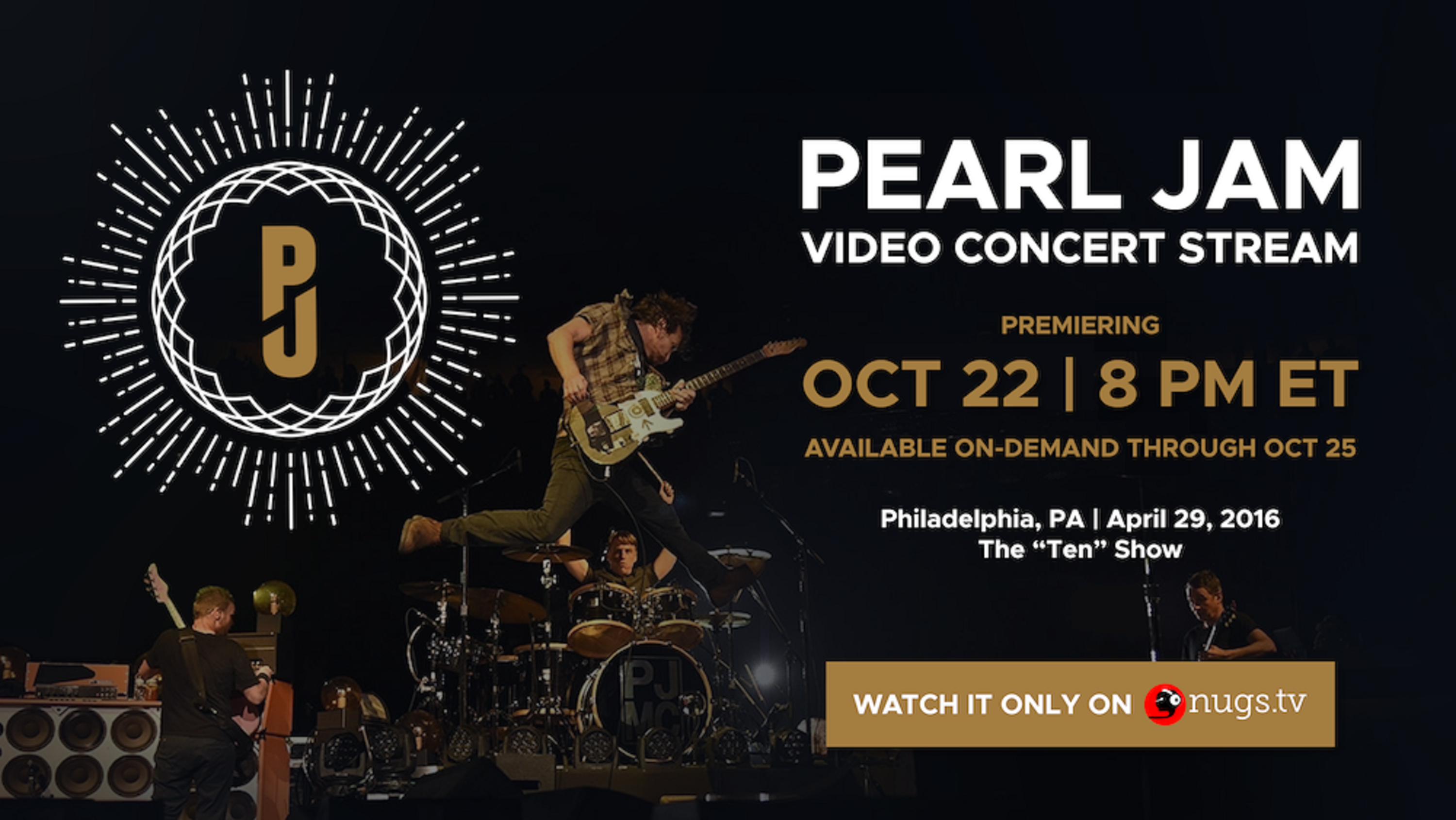 Pearl Jam to stream Wells Fargo Center show from 2016 Grateful Web