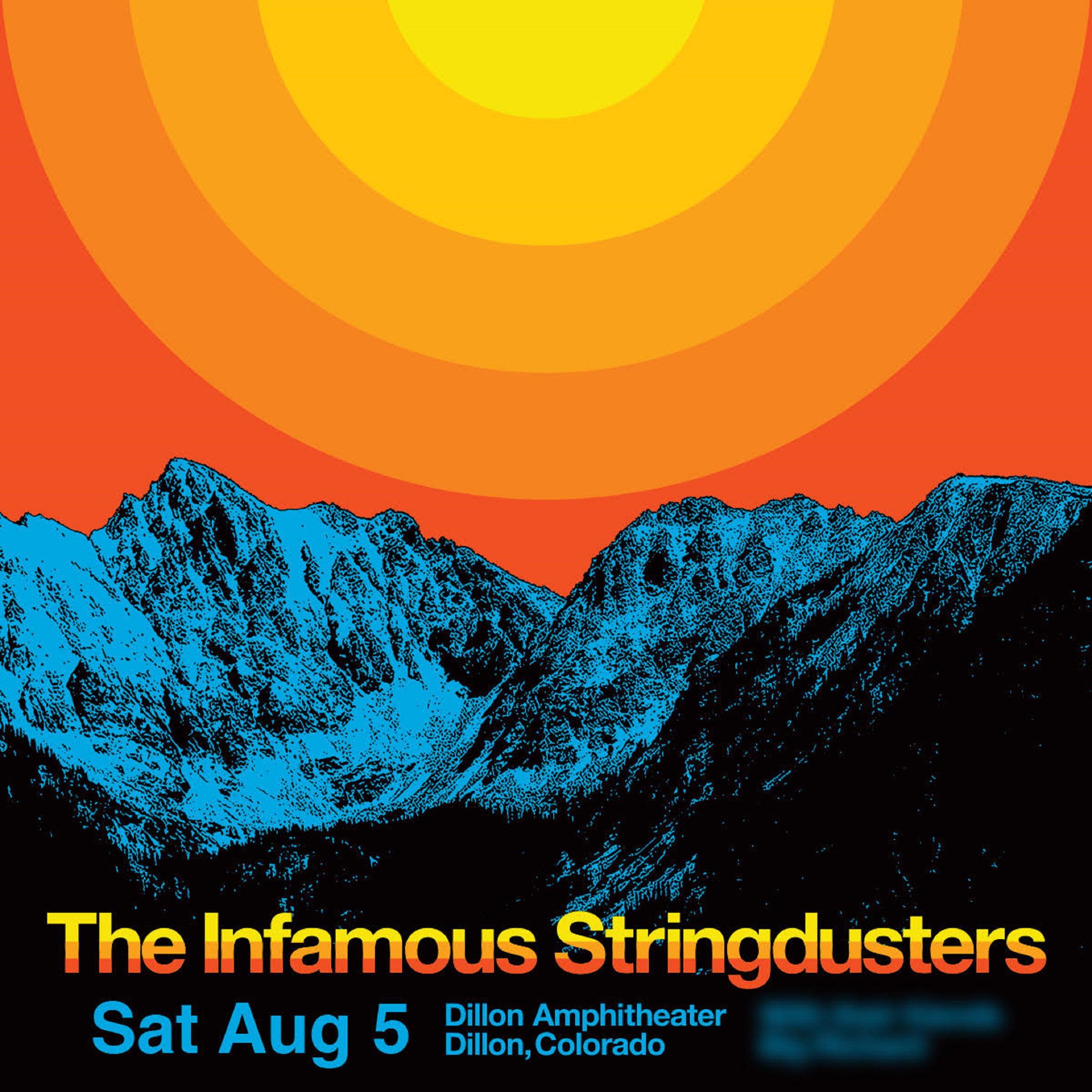 THE INFAMOUS STRINGDUSTERS live at Dillon Amphitheater on Saturday, August 5, 2023