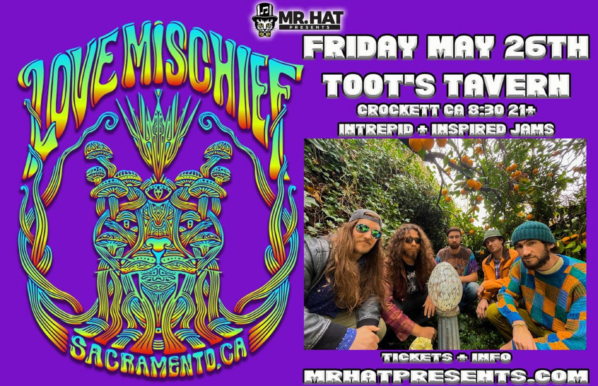 LOVE MISCHIEF inspired Jams at Toot's | 5/26/23