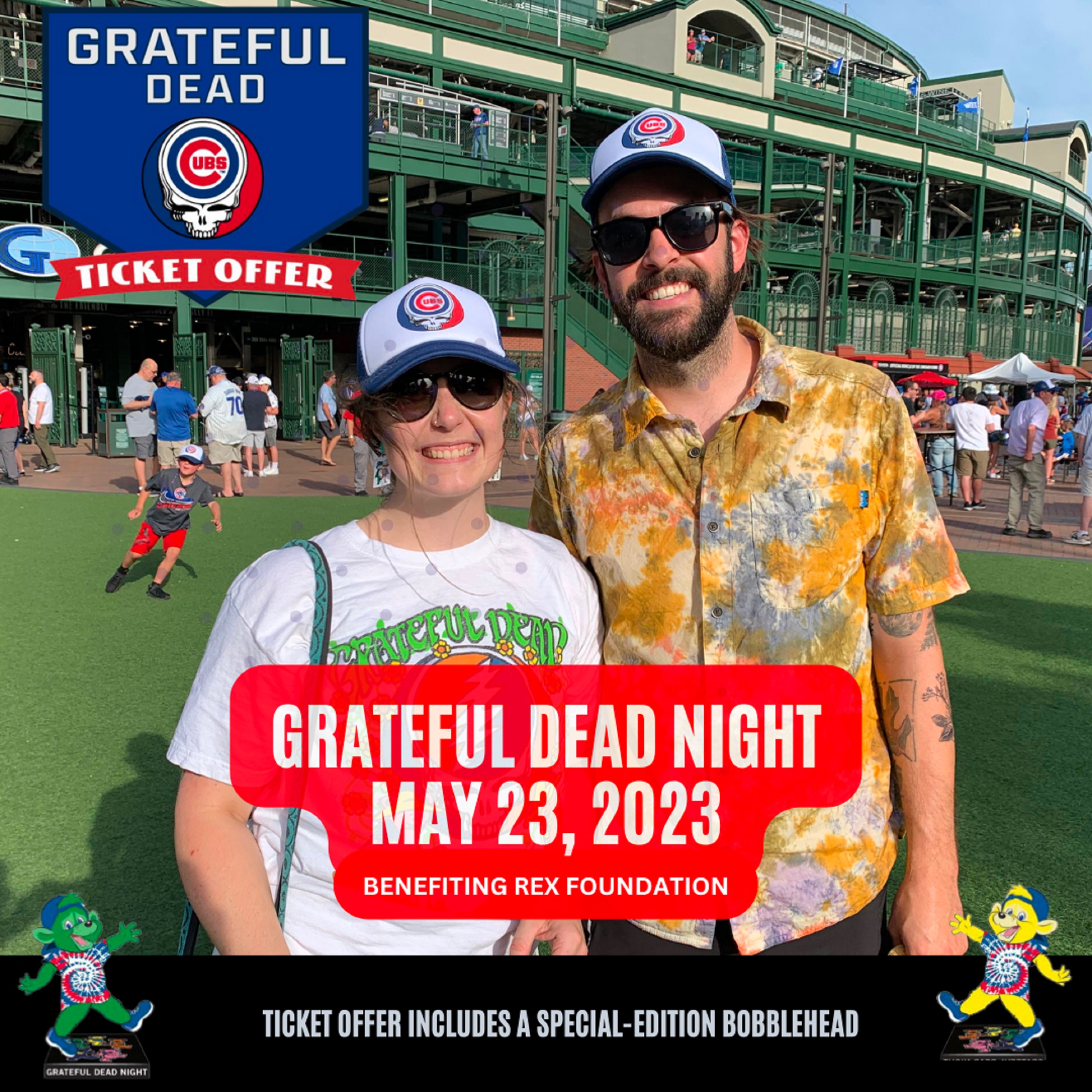 Grateful Dead Night at Wrigley Field tomorrow night!