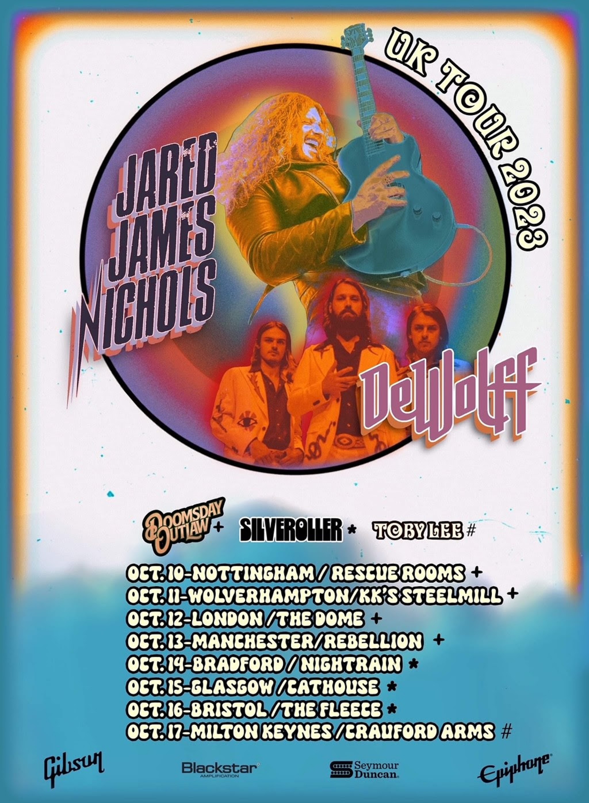 Jared James Nichols announces October 2023 UK Tour with special guests DeWolff
