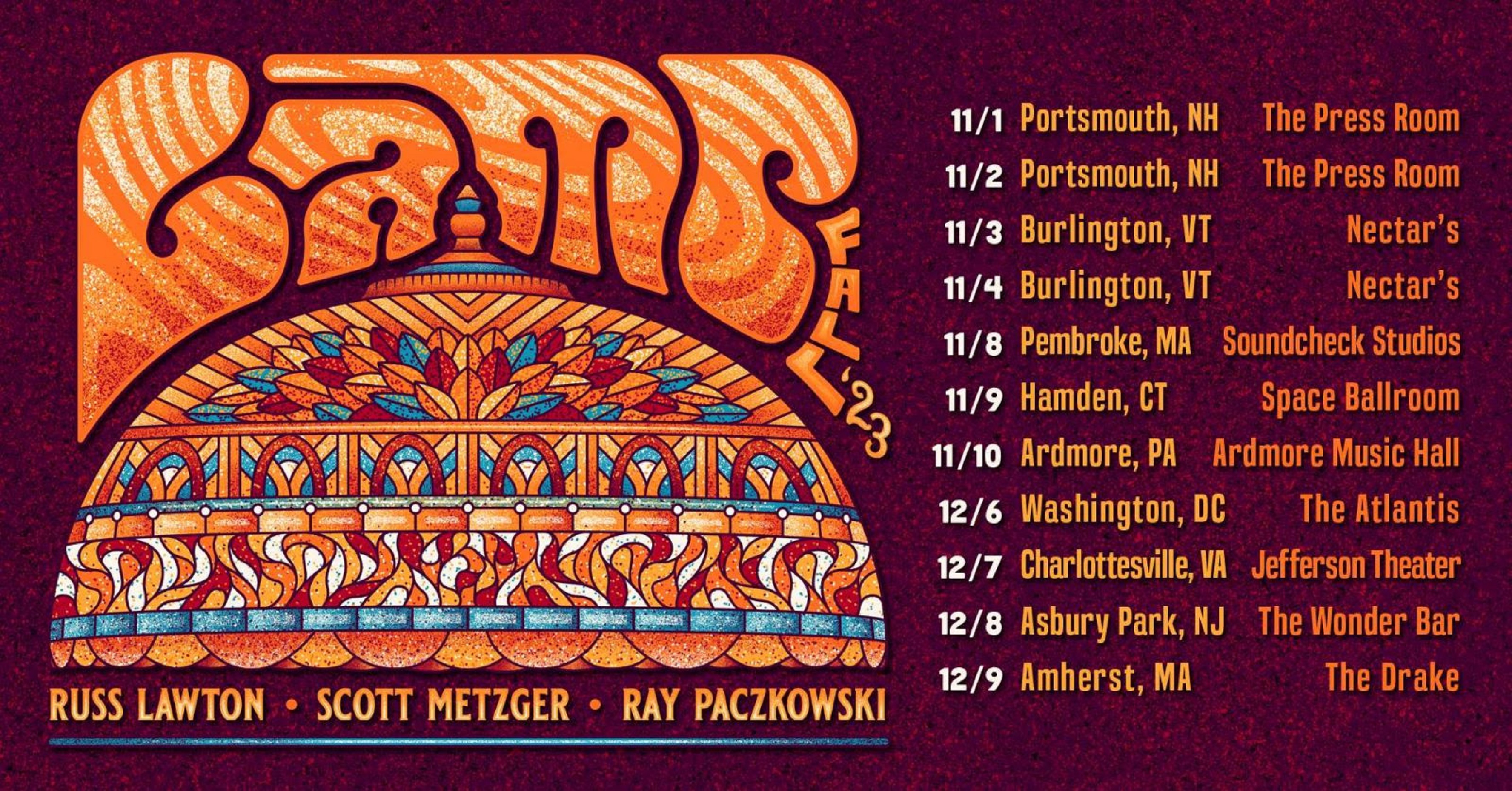 LaMP ft. Russ Lawton, Scott Metzger & Ray Paczkowski Announce 11 Shows This Fall