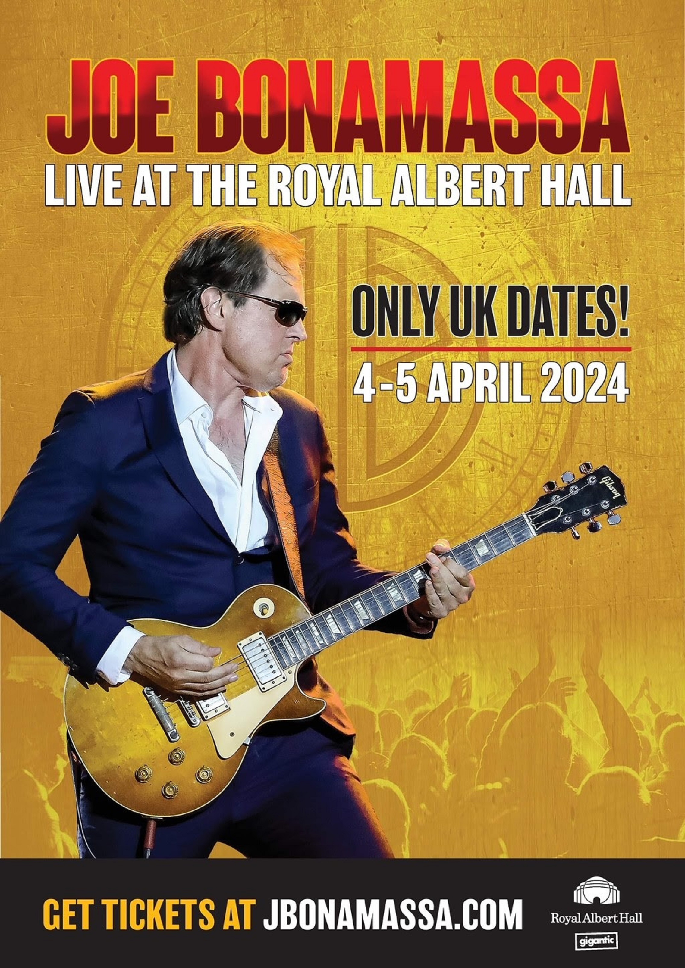Joe Bonamassa to perform two nights at the prestigious Royal Albert Hall in April 2024