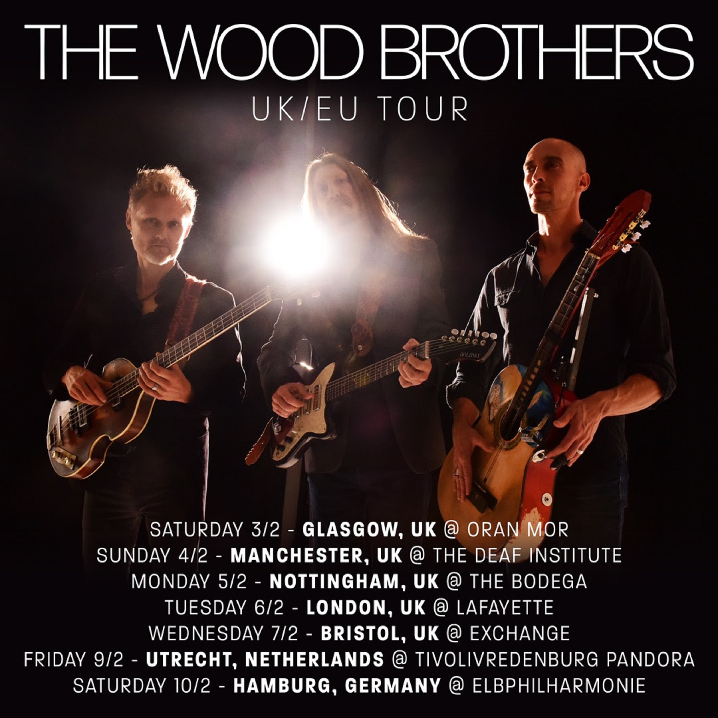 THE WOOD BROTHERS ANNOUNCE 2024 WEST COAST & MIDWEST TOUR DATES