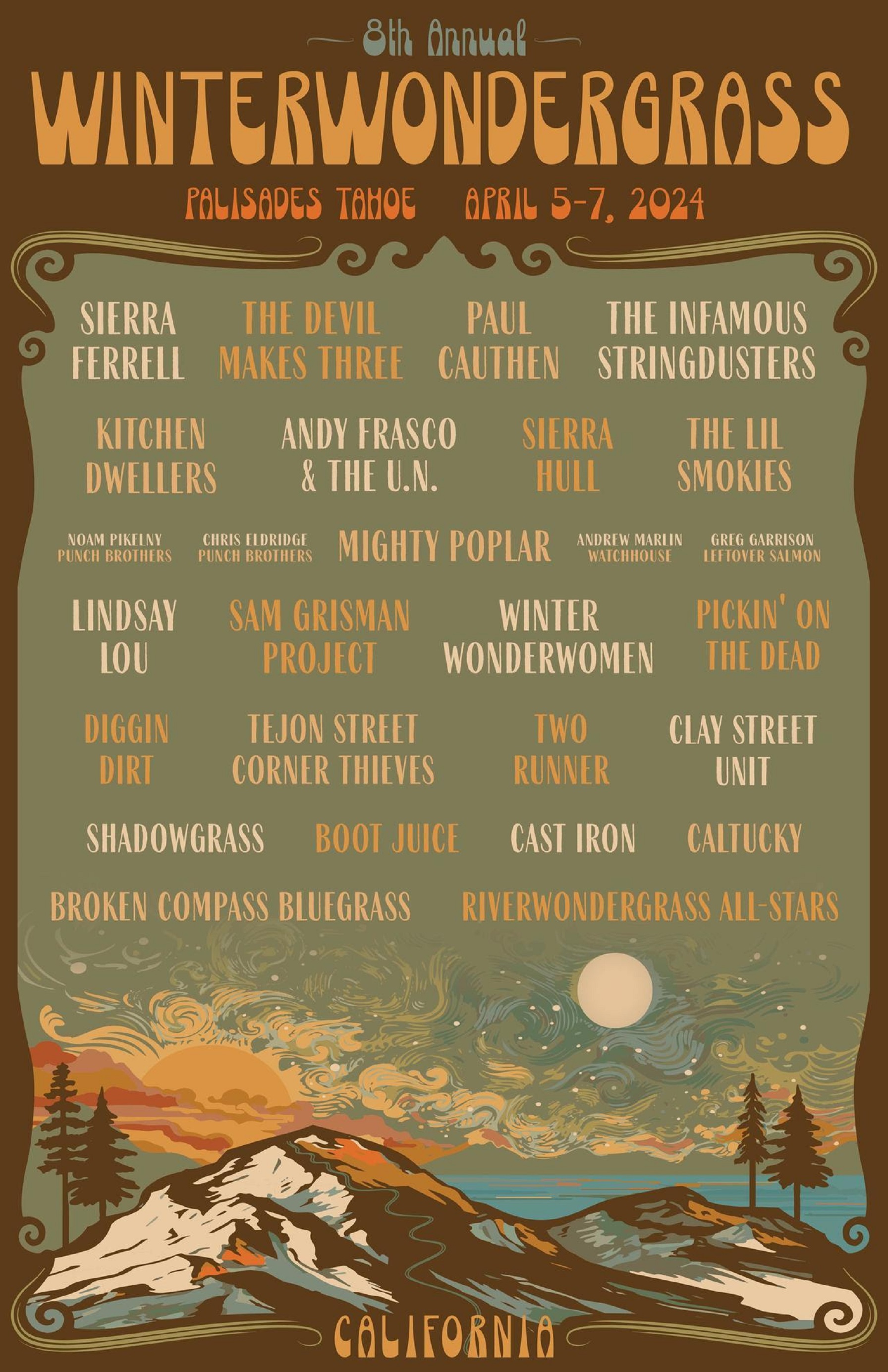 WinterWonderGrass Tahoe Lineup Announced, Tickets Go on Sale for April 5-7 Festival