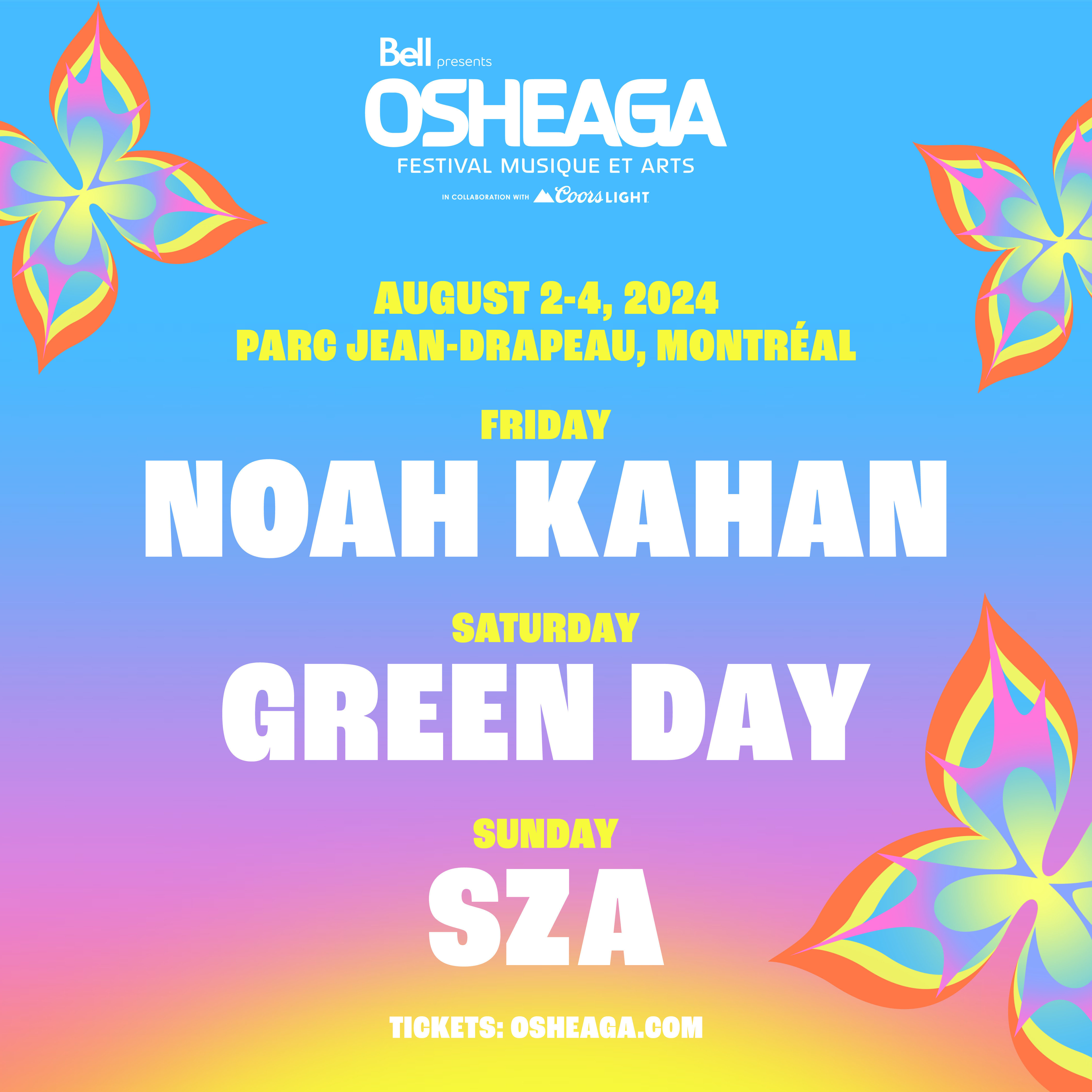 OSHEAGA Music and Arts Festival Announces 2024 Lineup