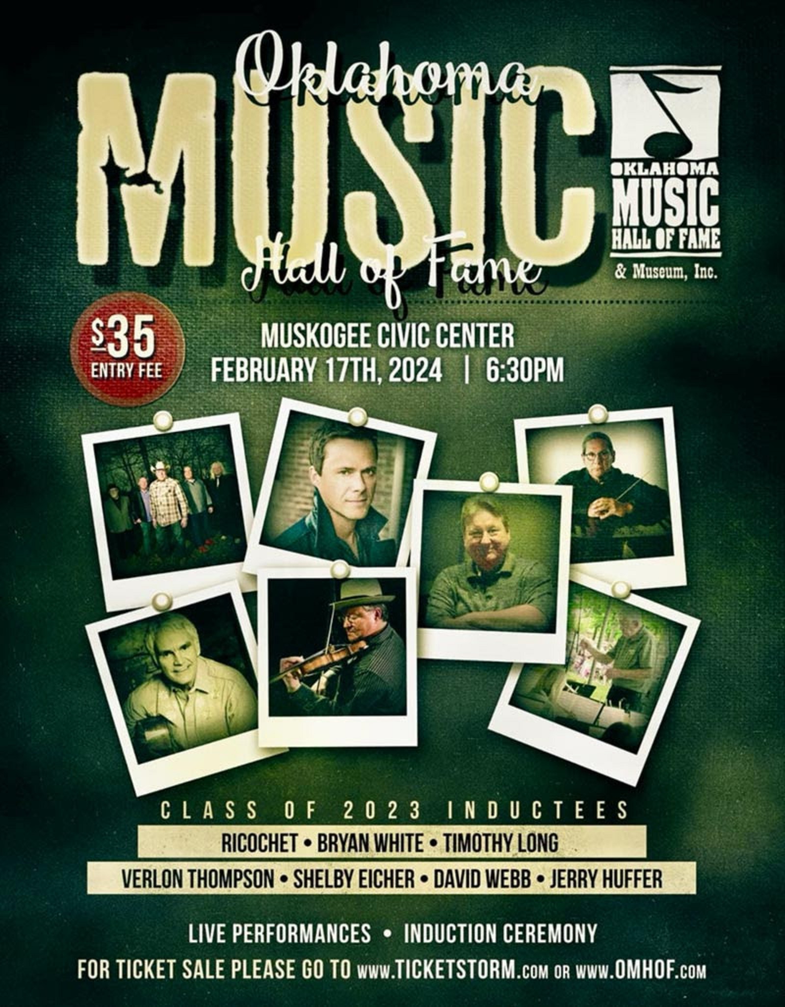 OKLAHOMA MUSIC HALL OF FAME CELEBRATION ON FEBRUARY 17, 2024