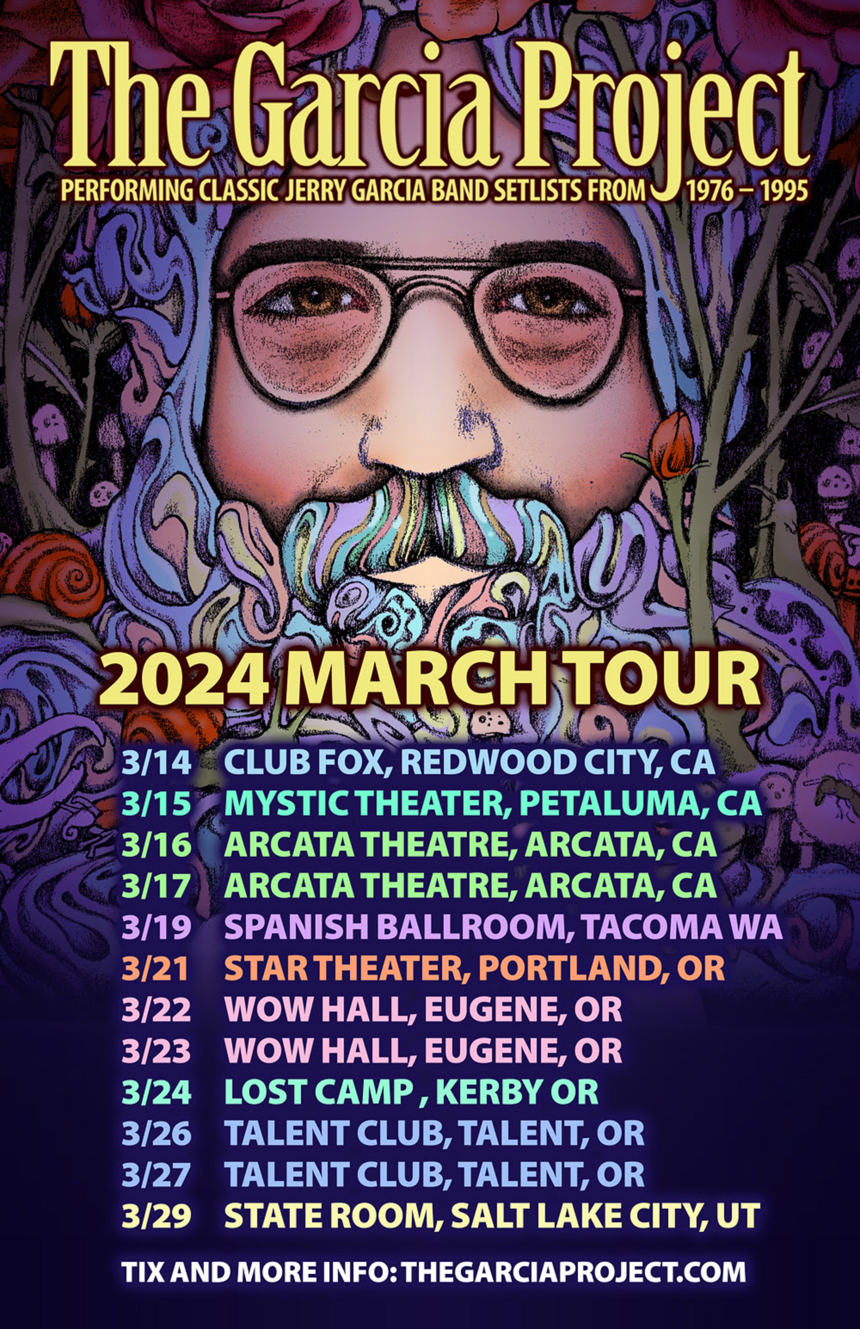 THE GARCIA PROJECT ANNOUNCES PACIFIC NORTHWEST TOUR - MARCH 2024