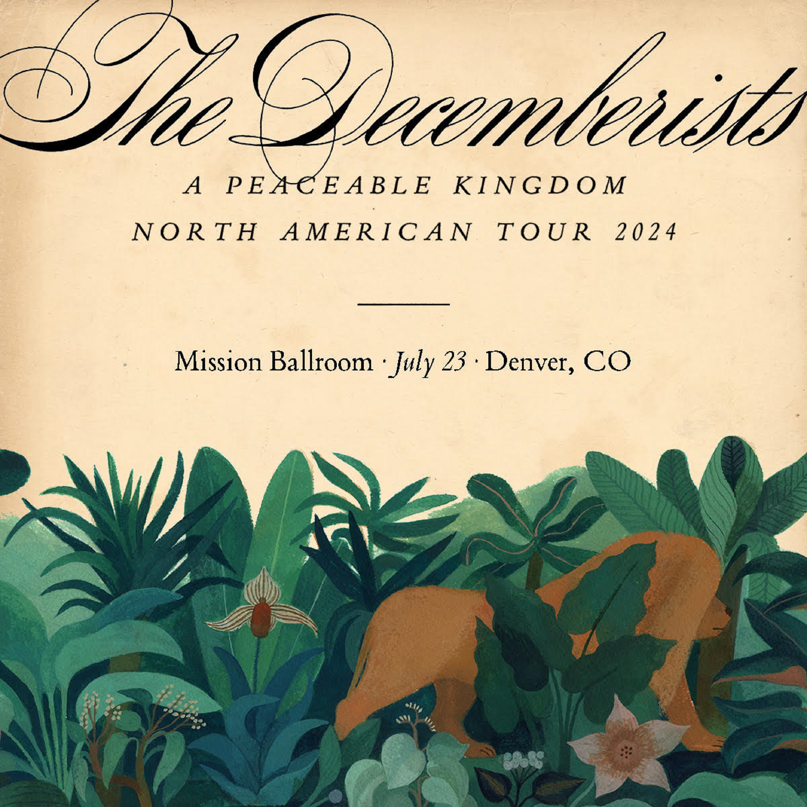 97.3 KBCO PRESENTS: THE DECEMBERISTS LIVE AT MISSION BALLROOM