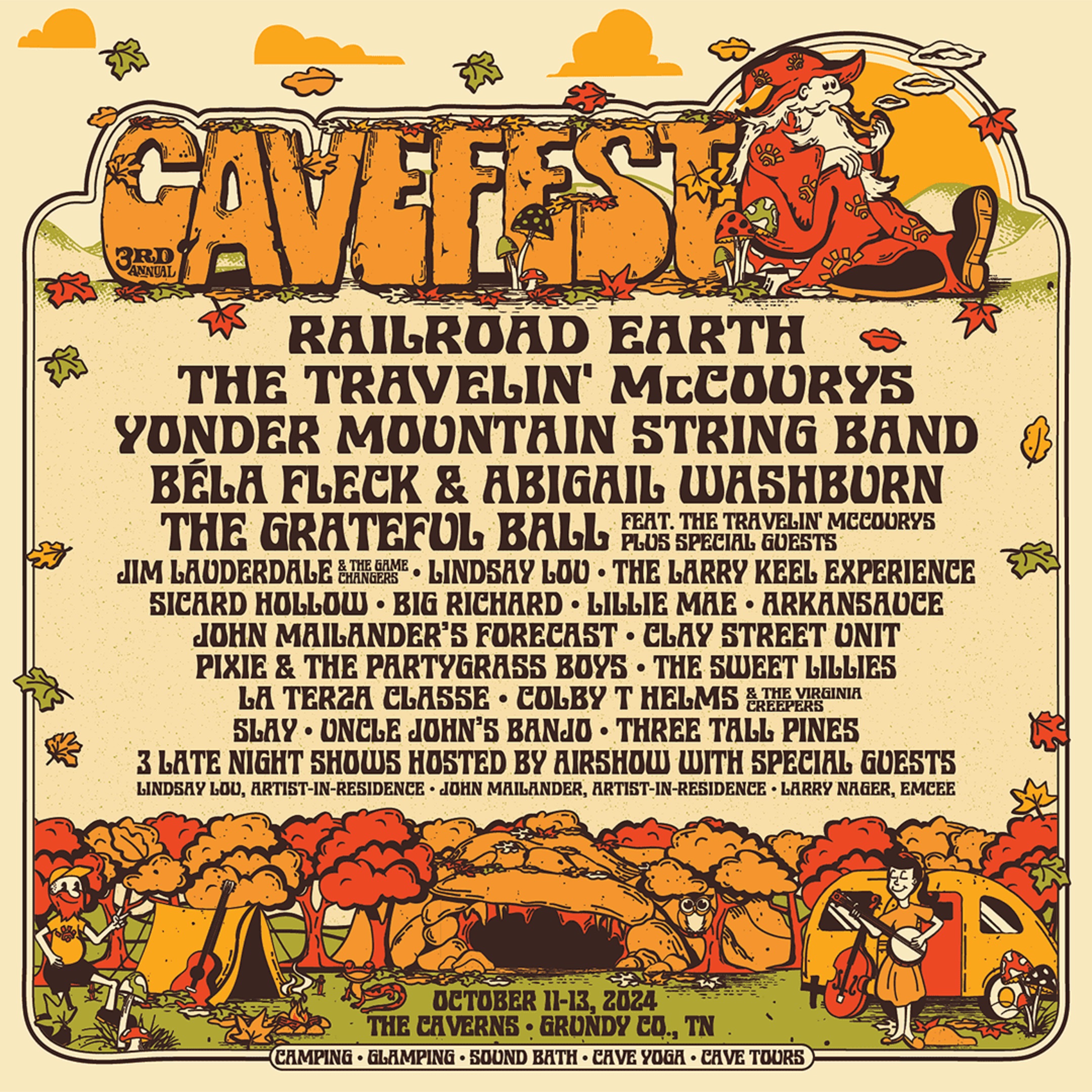 CaveFest at The Caverns Announces Dates & Line-Up for 3rd Year