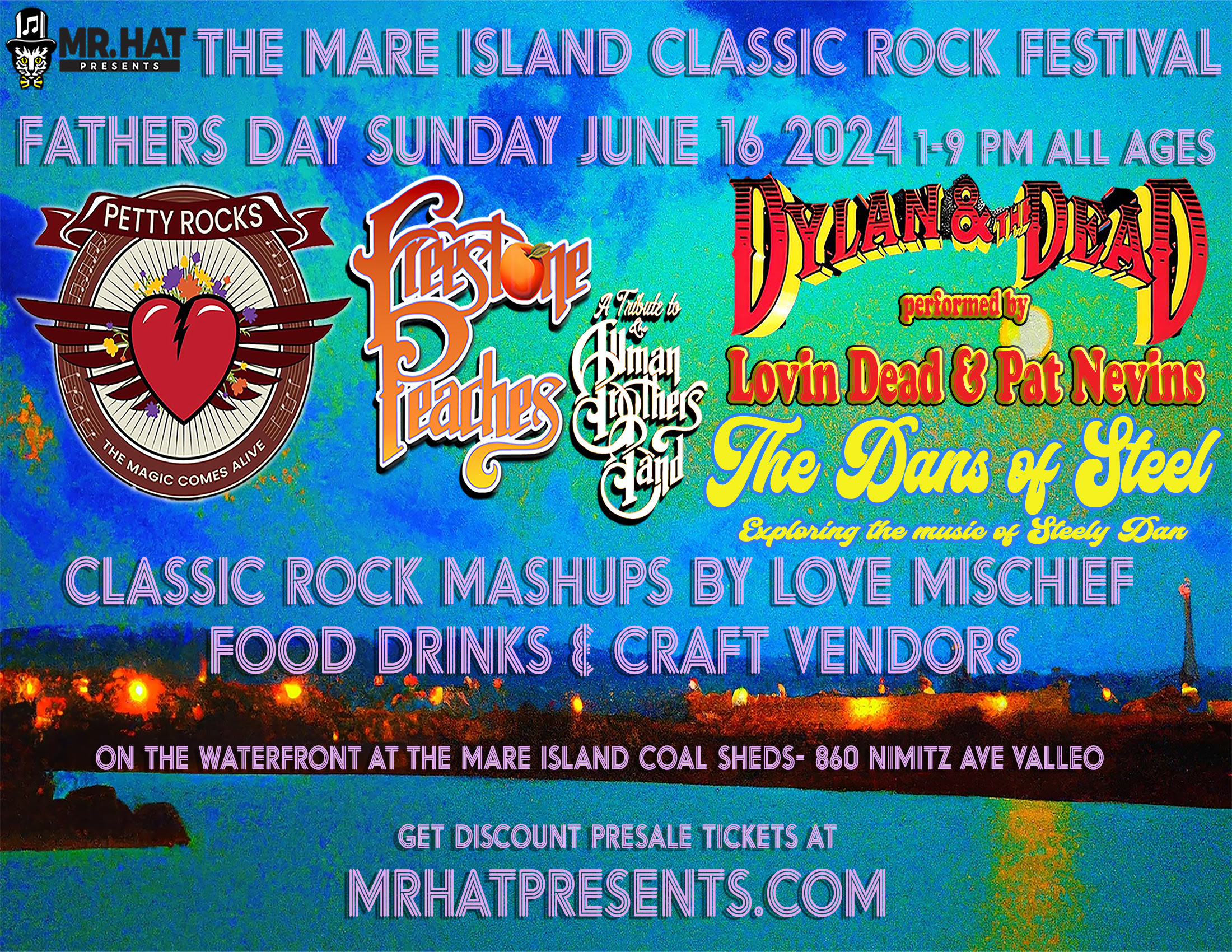 The Mare Island Classic Rock Festival, Father’s Day, Sun 6/16