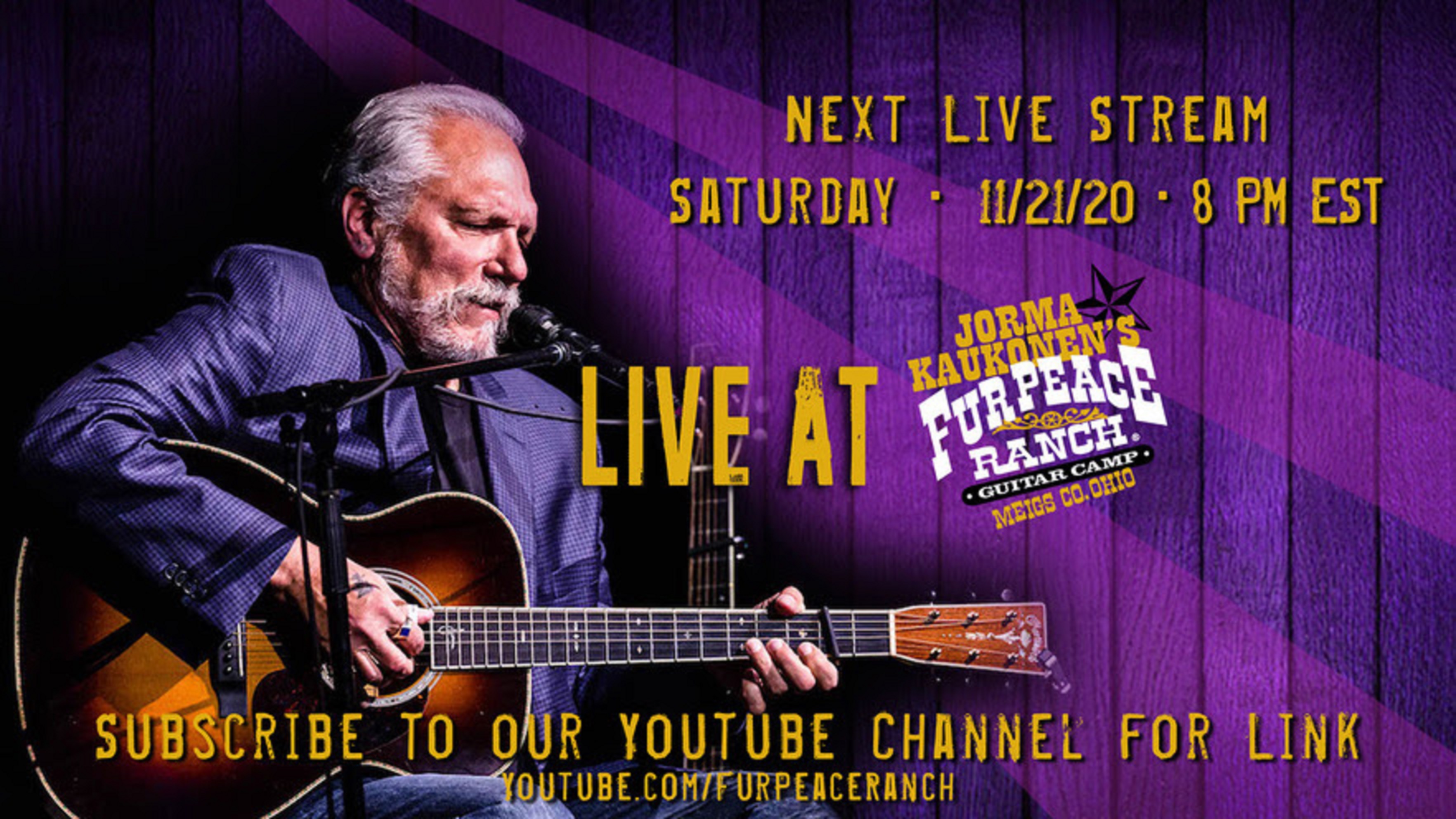 Jorma Kaukonen with guest John Hurlbut this Saturday Night