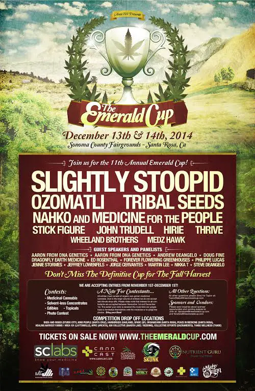 Emerald Cup Artists & Speakers Announced