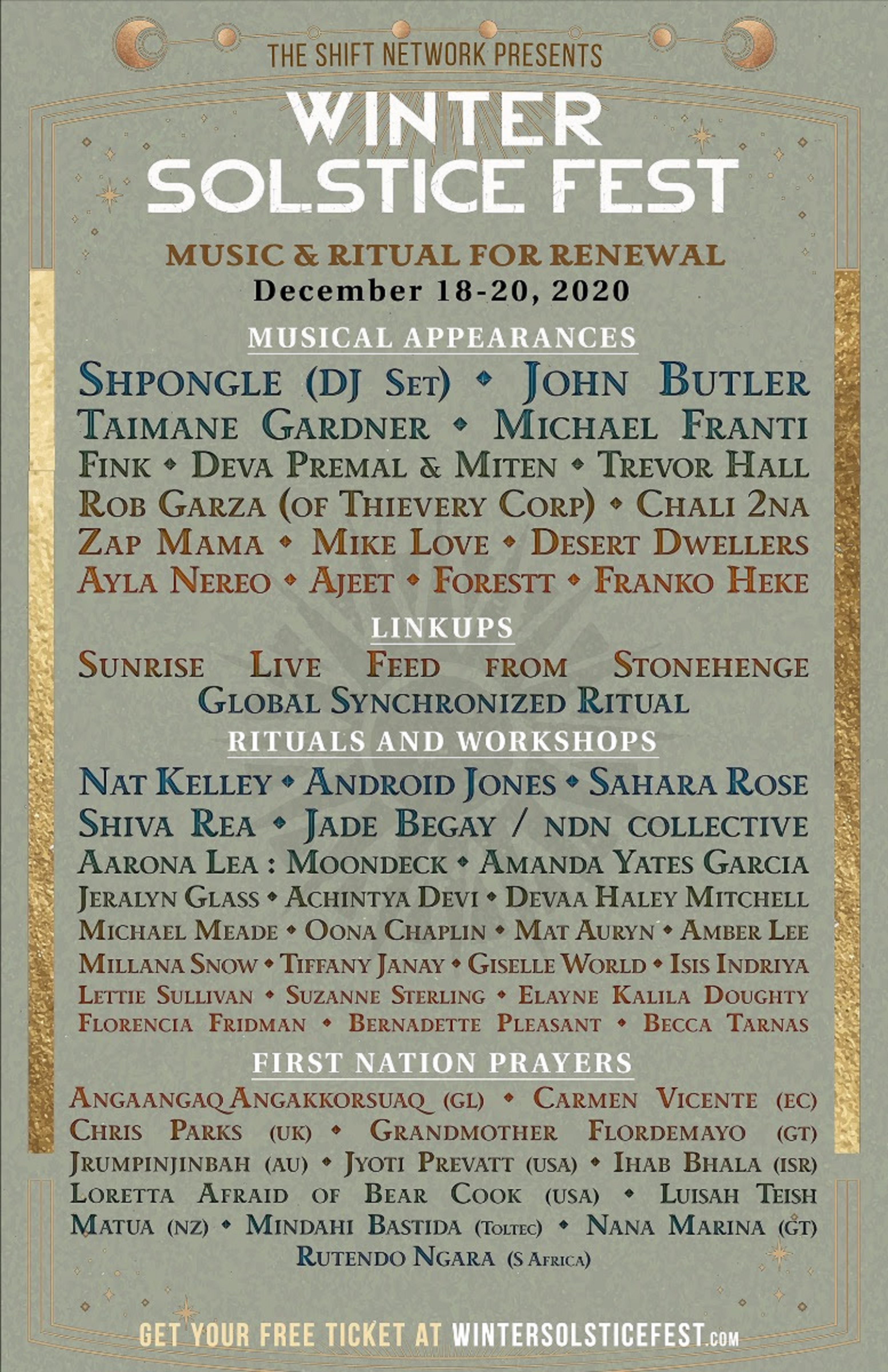 Winter Solstice Fest ft Shpongle, John Butler & more