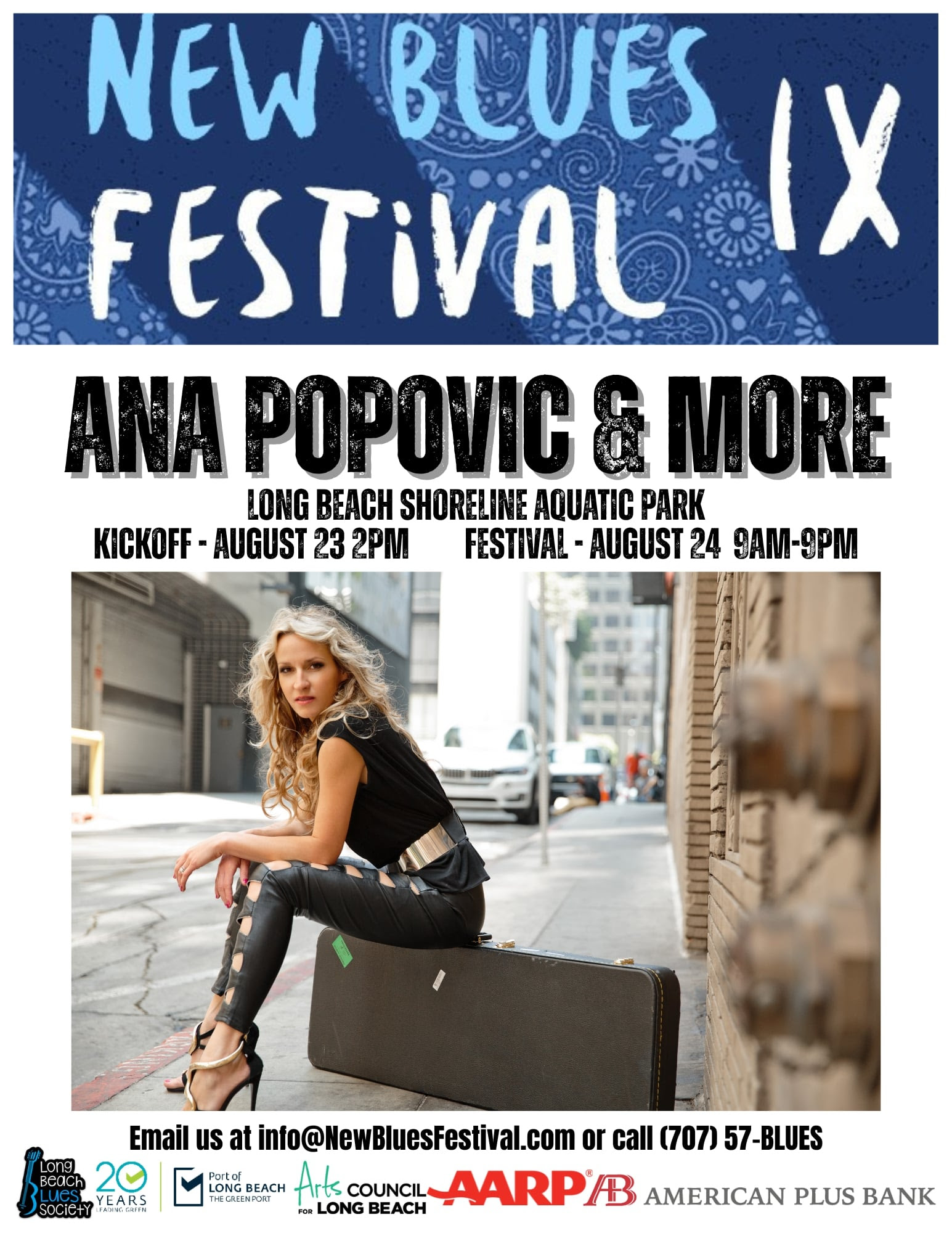Blues-Funk Guitar Powerhouse Ana Popovic Headlines New Blues Festival IX