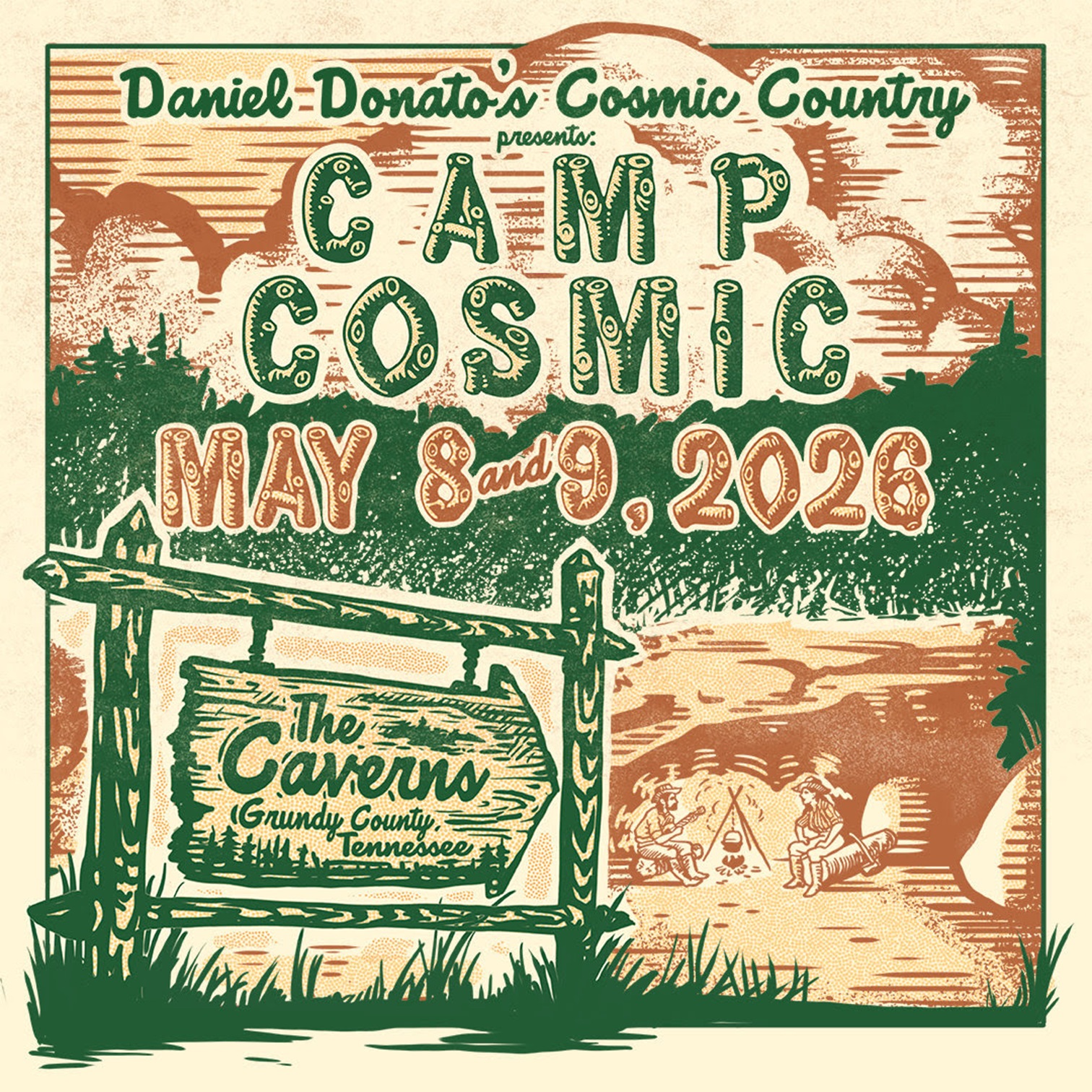 Daniel Donato’s Cosmic Country Returns to The Caverns for Third Annual Camp Cosmic