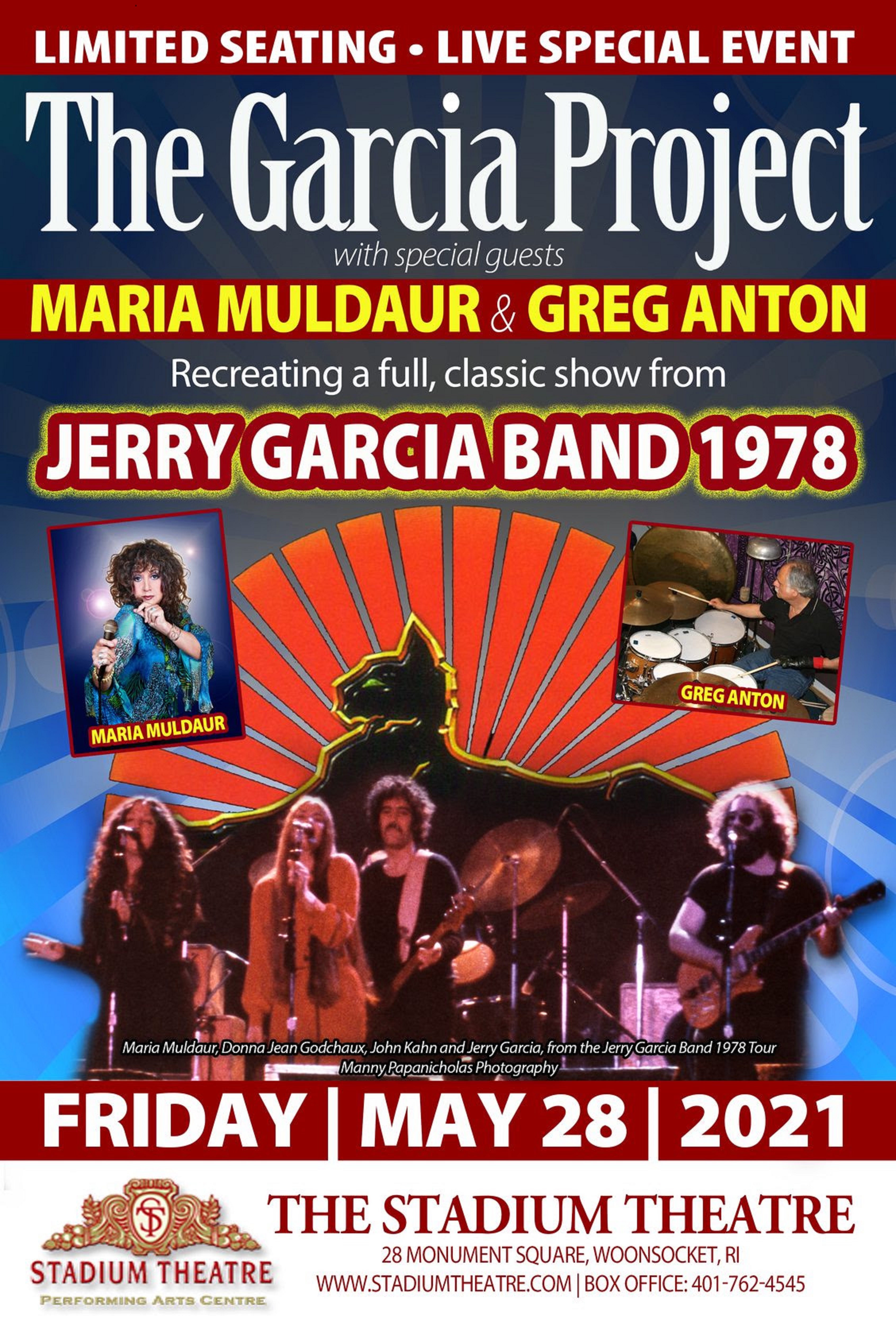 Maria Muldaur & Greg Anton to join The Garcia Project for a 1978 Jerry Garcia Band show recreation