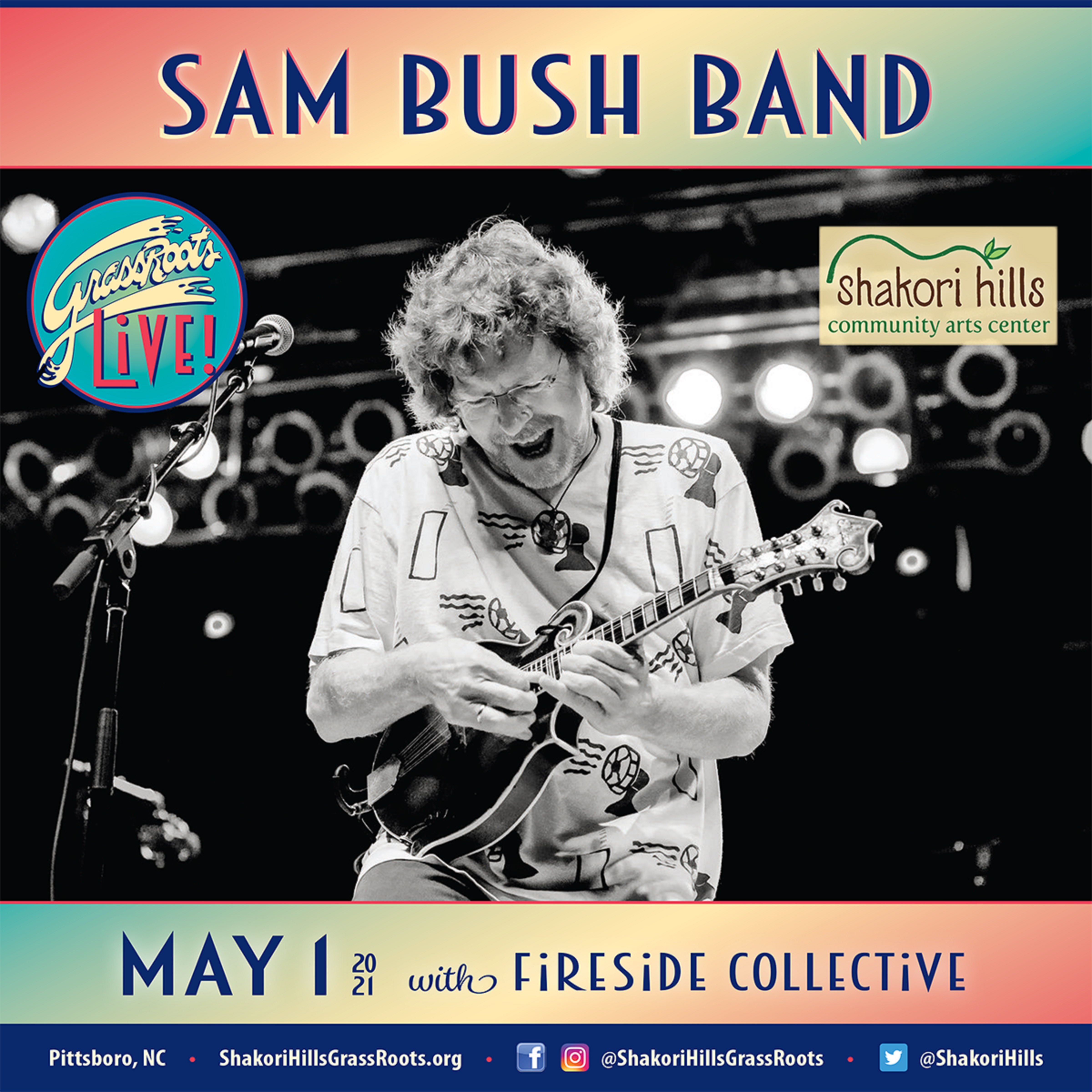 Sam Bush Band LIVESTREAM from Shakori Hills This Saturday