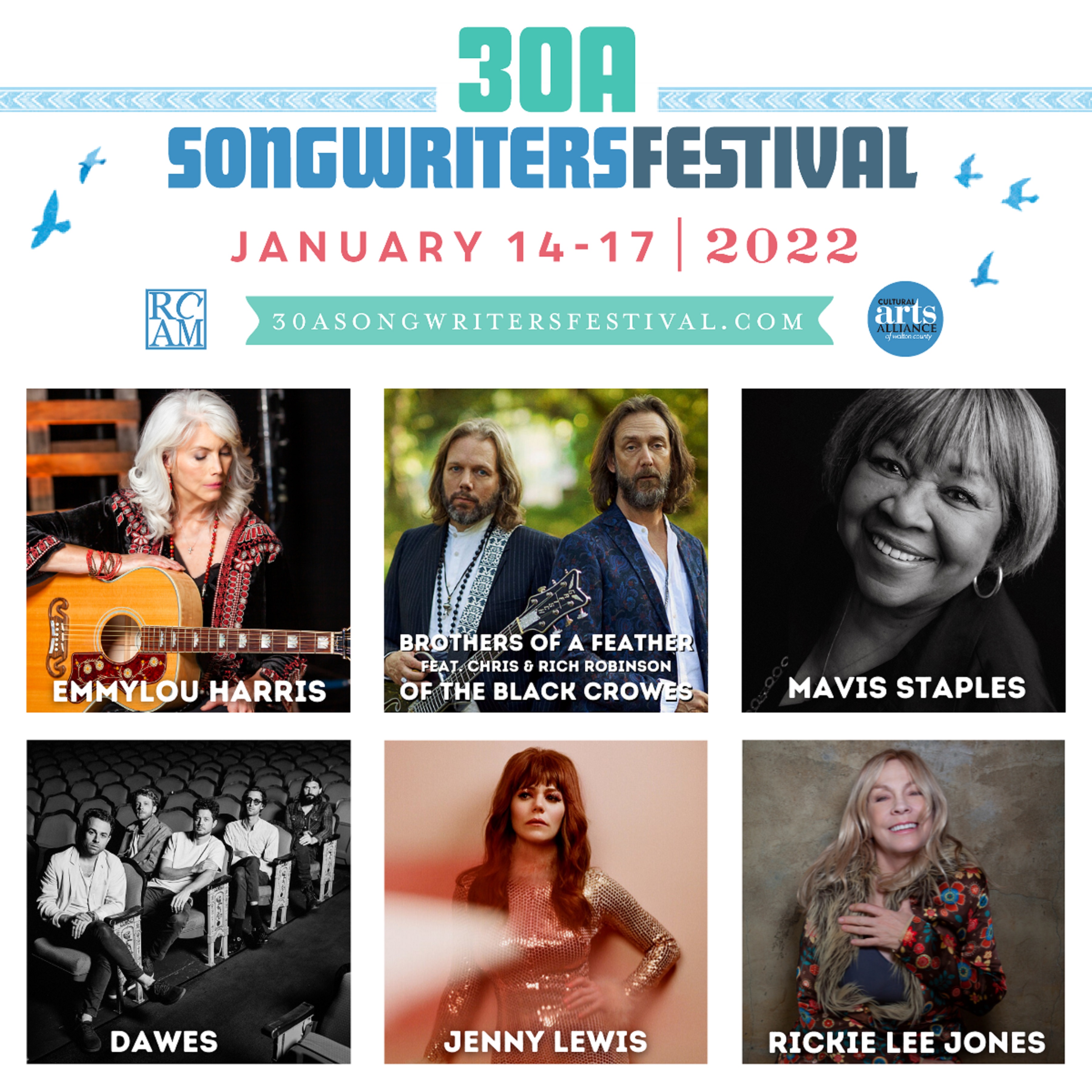 30A Songwriters Festival Announces First Round of 2022 Lineup