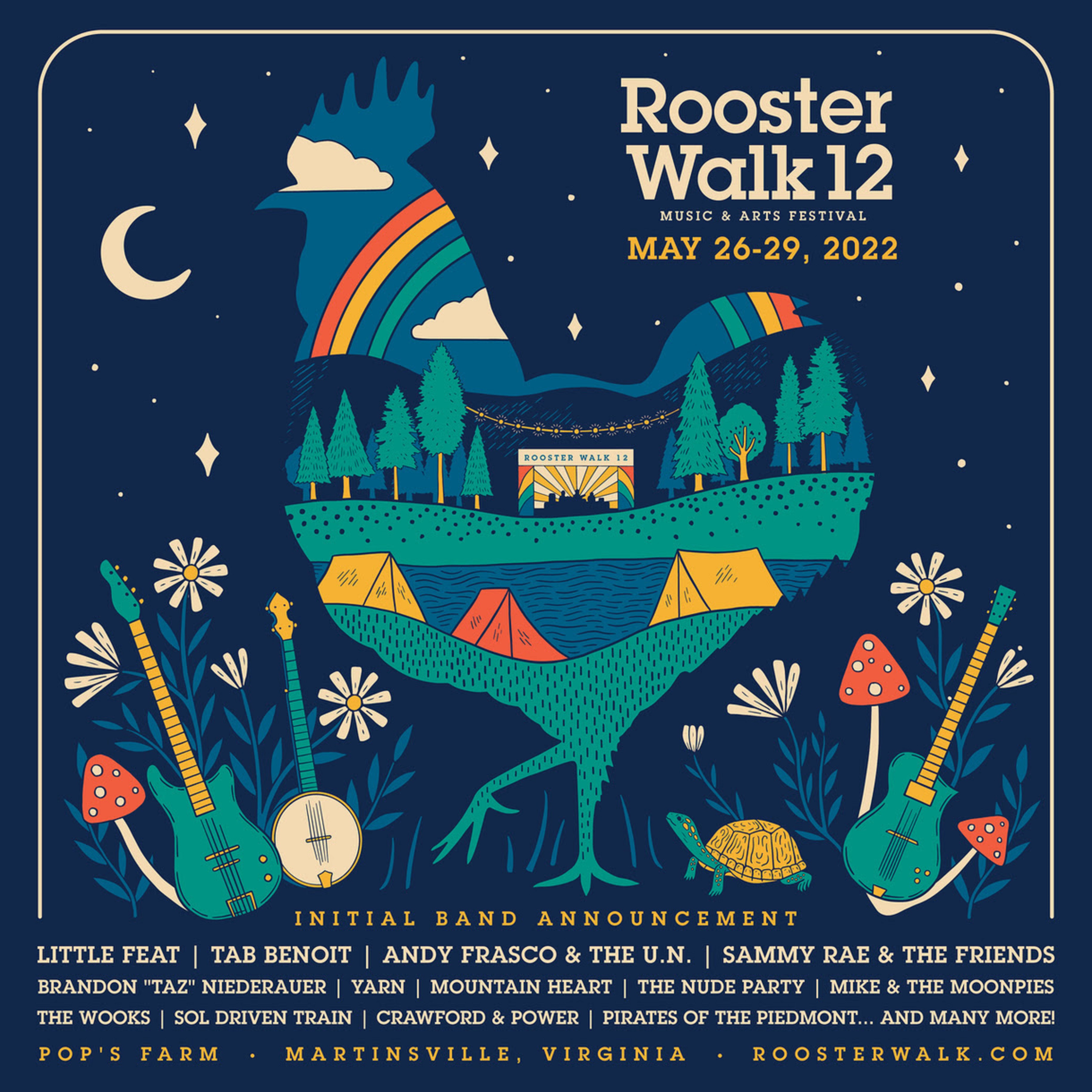Just Announced: Rooster Walk 12 Initial Band Lineup