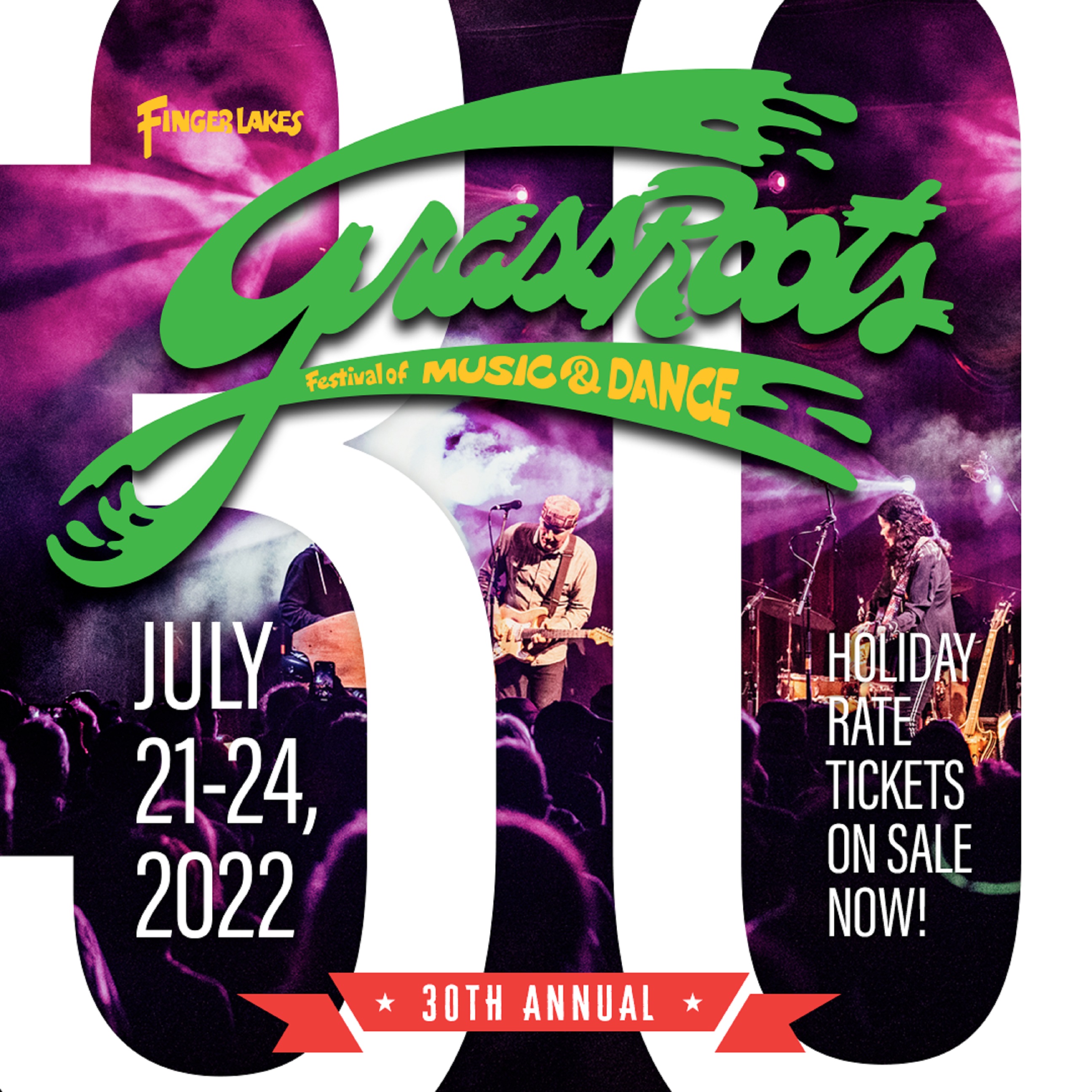 30th Annual Finger Lakes GrassRoots Festival Tickets On Sale Now