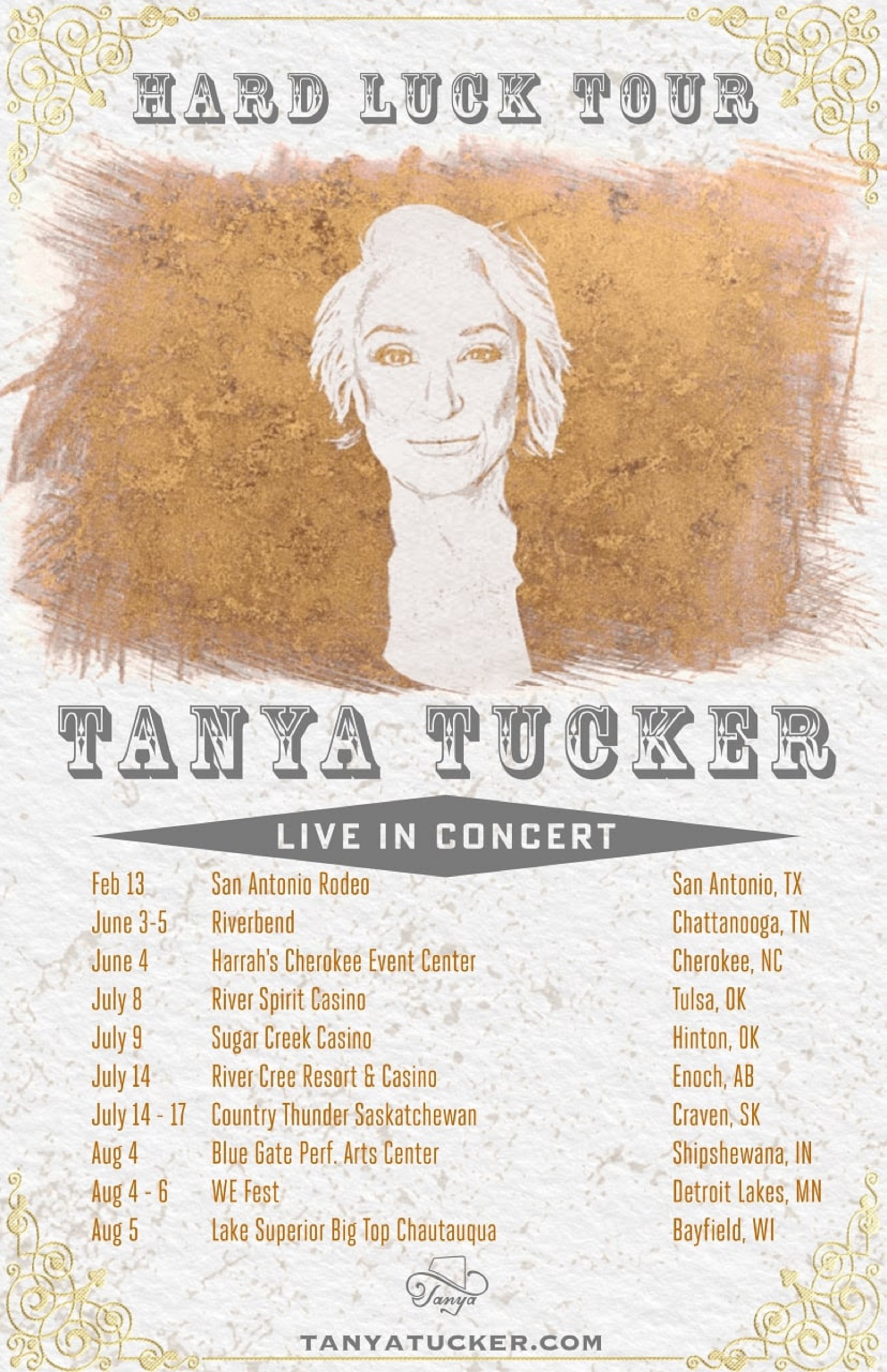 Tanya Tucker Announces 2022 Hard Luck Tour