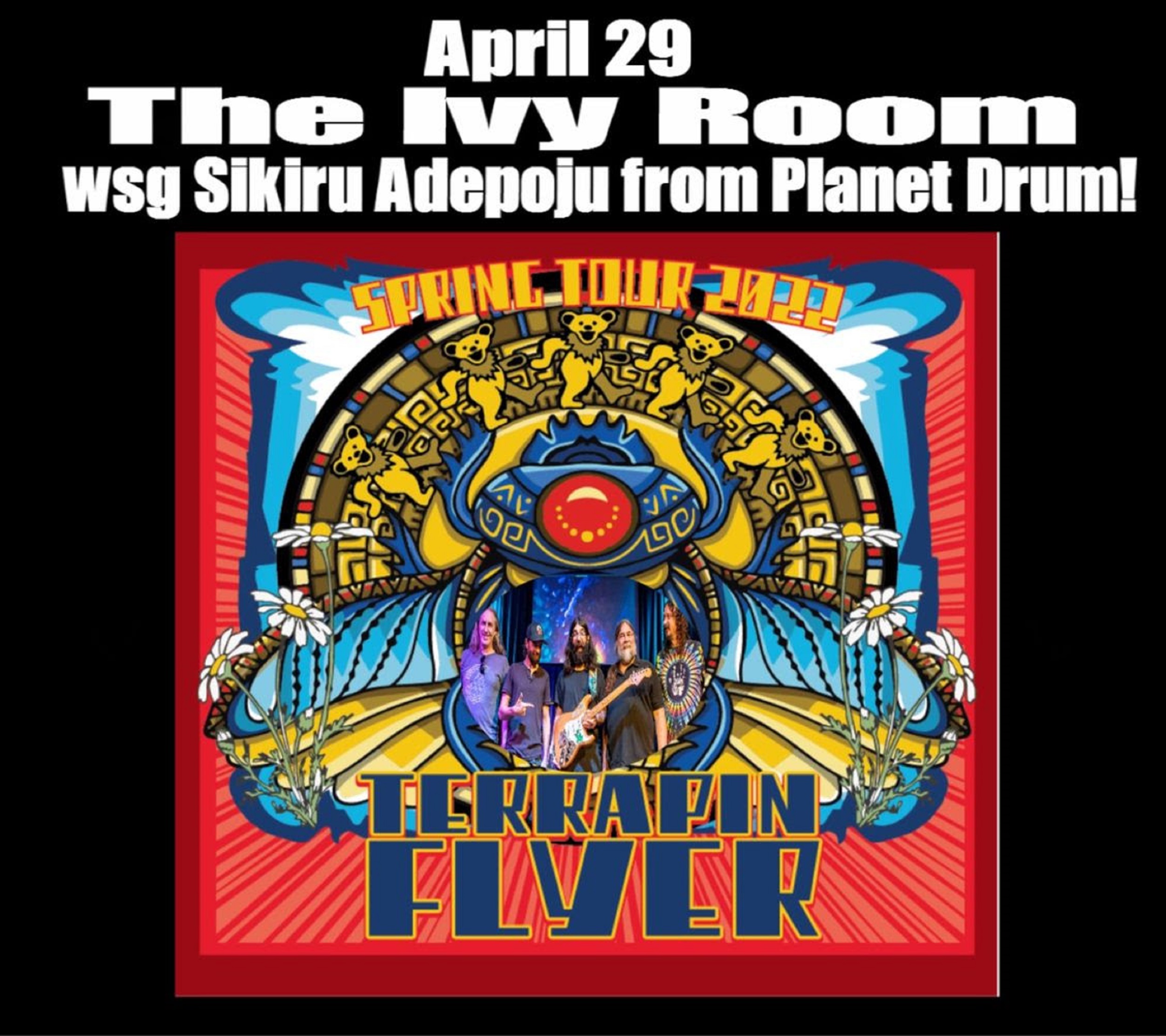 Grammy Winner Sikiru Adepoju performing tonight w/ Terrapin Flyer