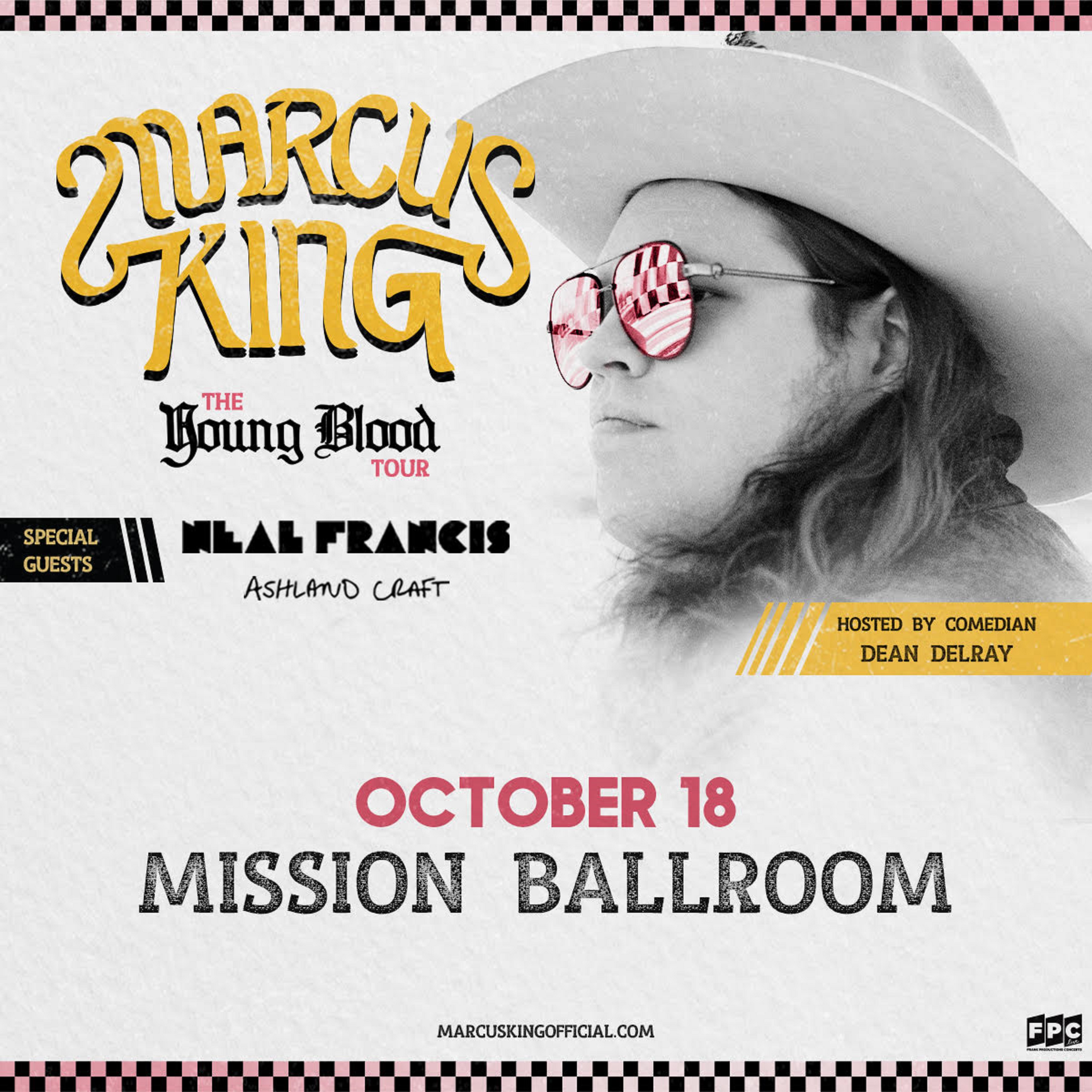 Marcus King to play Mission Ballroom in Denver, October 18th, 2022