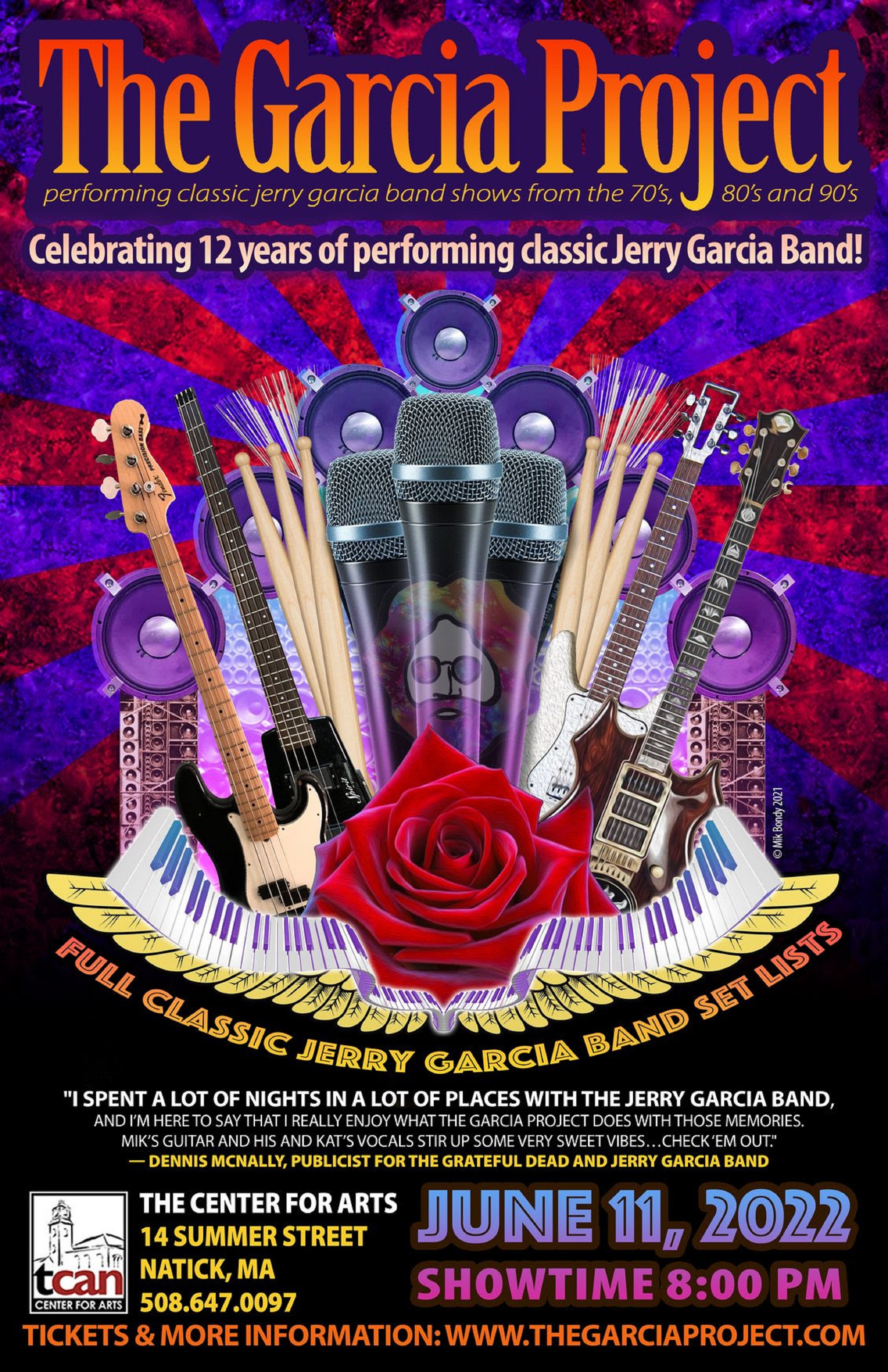 The Garcia Project will be live on June 11, 2022 in Natick MA