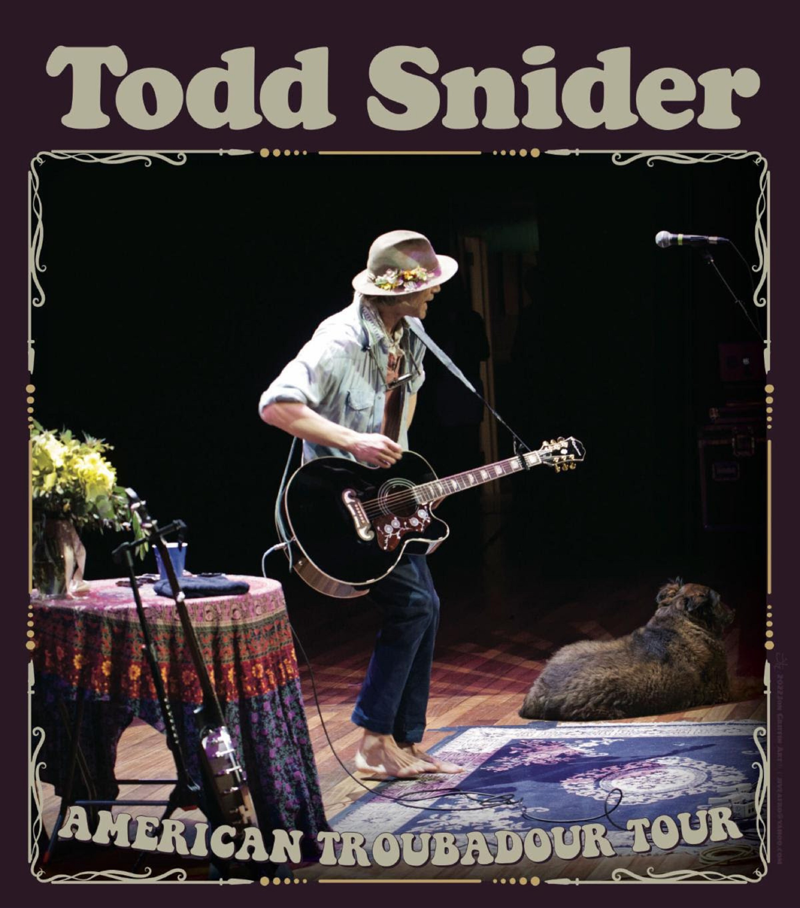 TODD SNIDER ANNOUNCES FALL 2022 "AMERICAN TROUBADOUR TOUR"