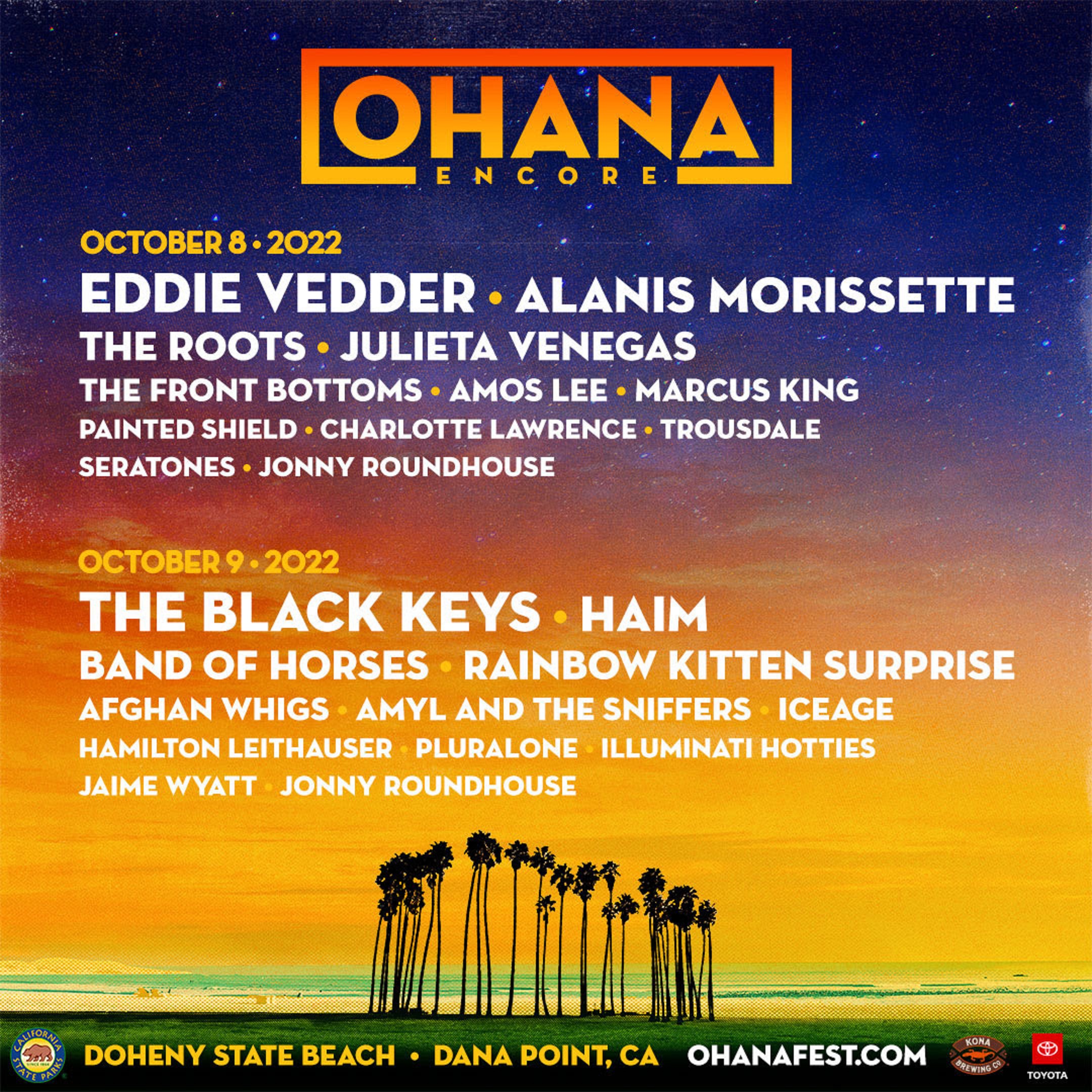 Back by popular demand, Ohana Festival Encore Weekend