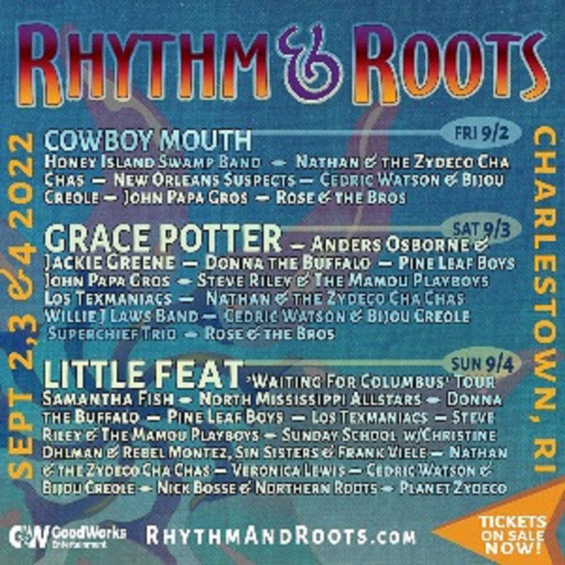 🎶 Grace Potter, Little Feat, Cowboy Mouth to Headline Rhythm & Roots