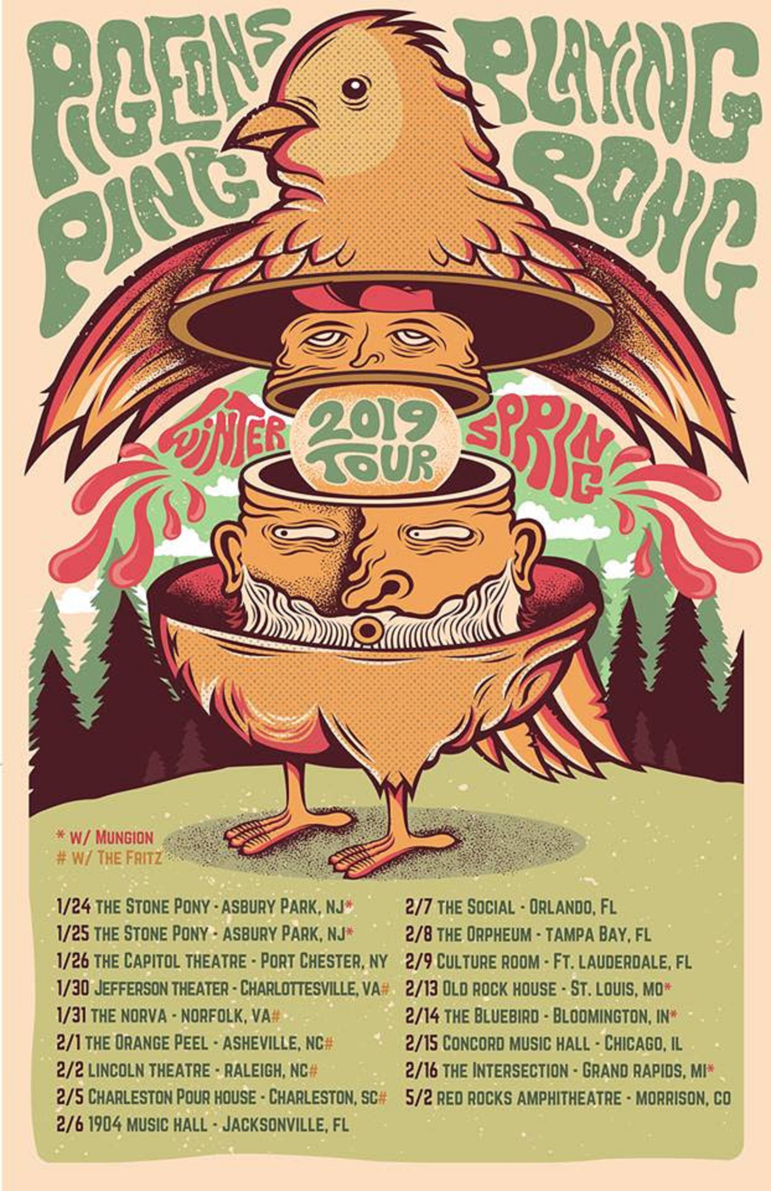 Pigeons Playing Ping Pong Announce 1st String of 2019 Tour Dates