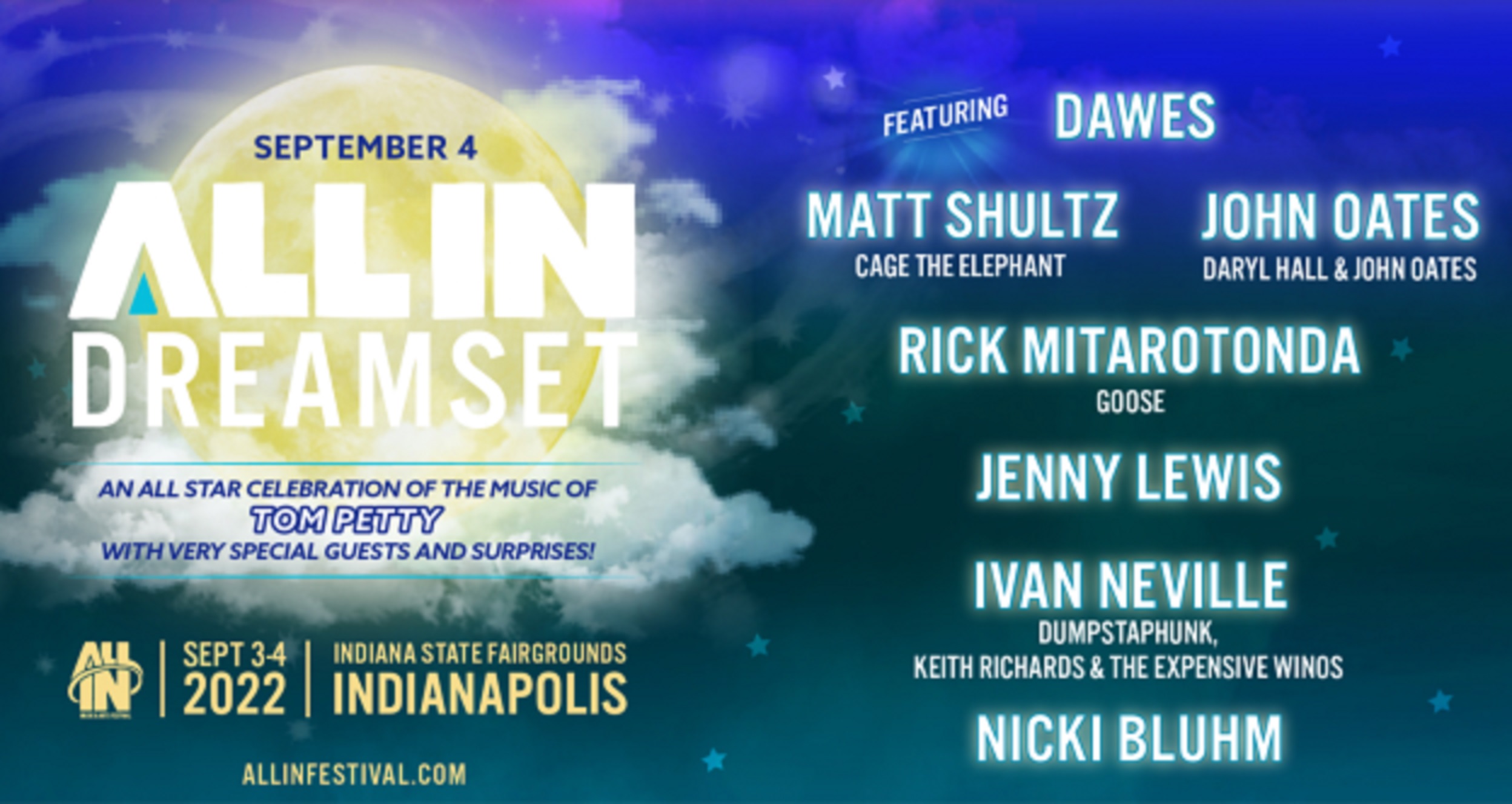 All IN Music Festival announces details for all-star lineup for Tom Petty Dreamset