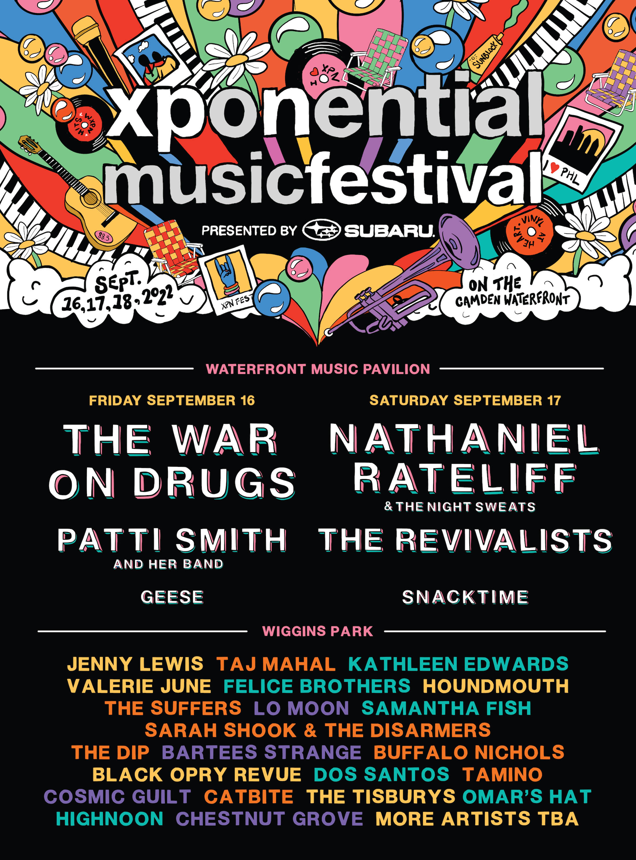 WXPN Announces 2022 XPoNential Music Festival lineup