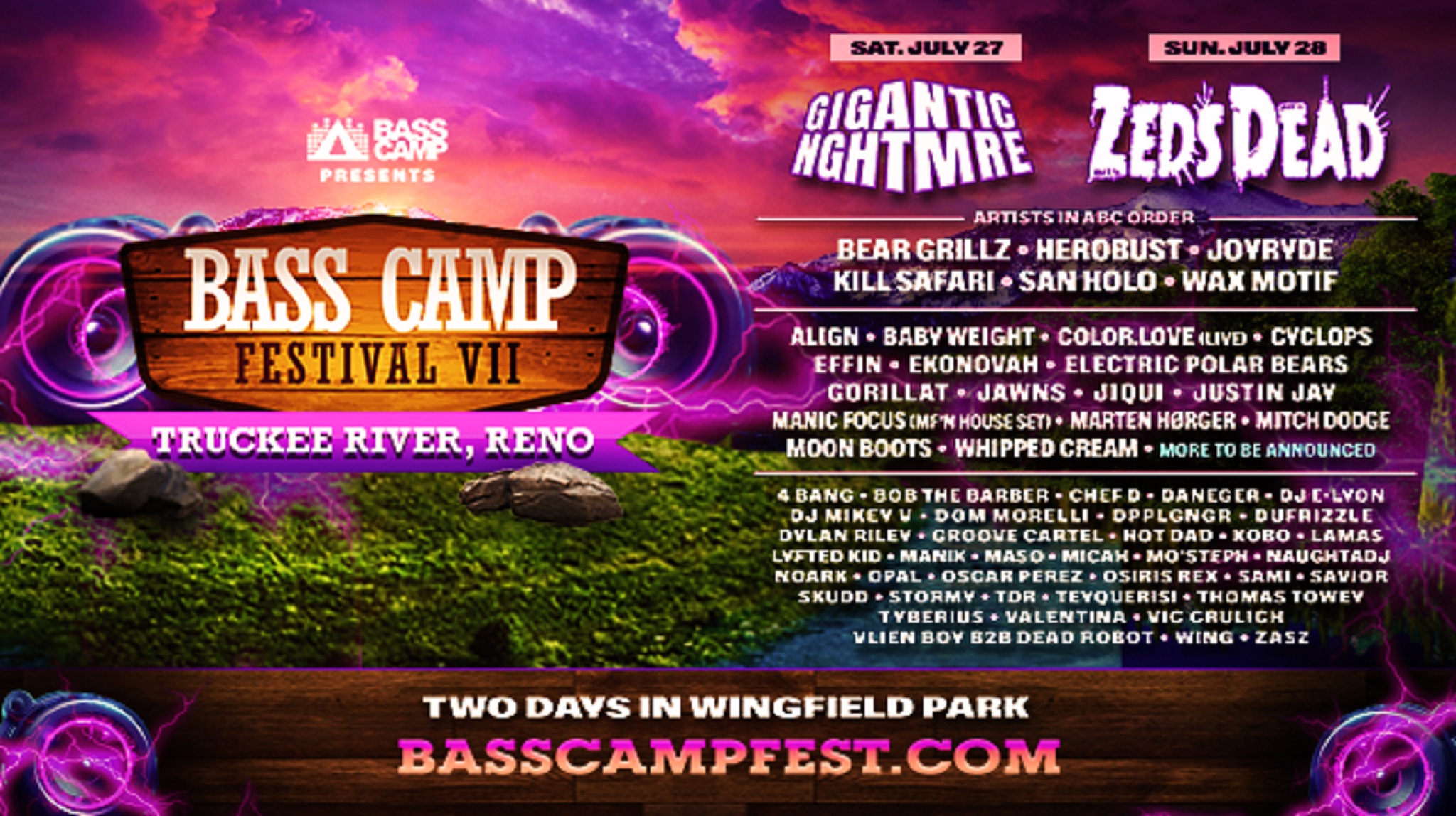 BASS CAMP FESTIVAL DROPS A THUNDEROUS LINEUP FOR ITS SEVENTH SZN, JULY 27 AND 28, 2024