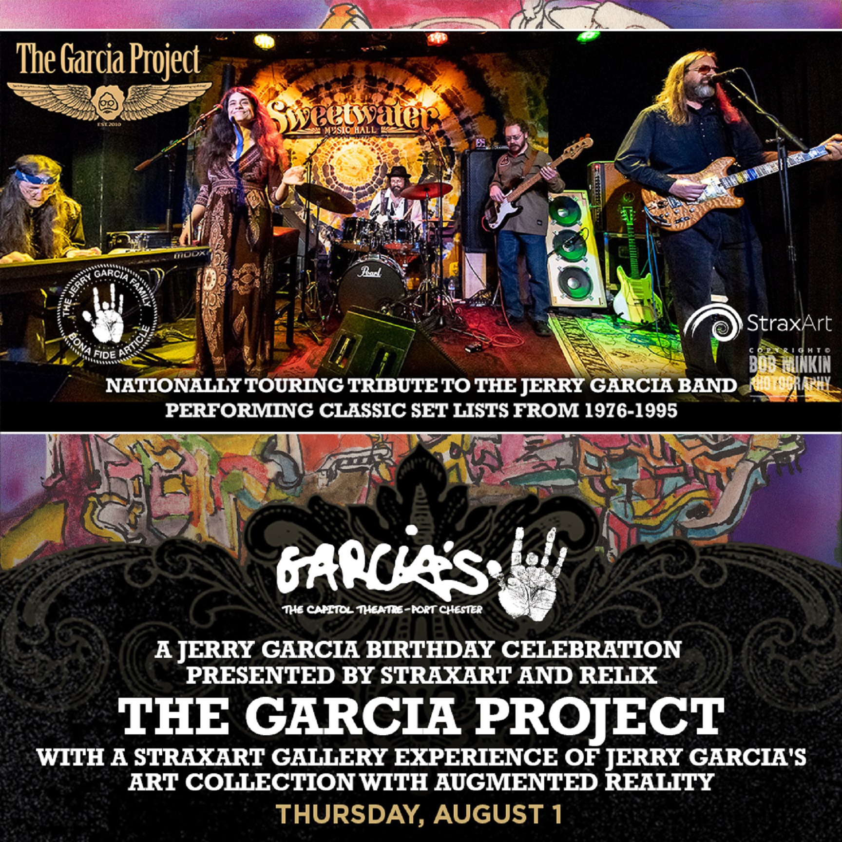 Jerry Garcia Birthday Celebration at Garcia's on August 1