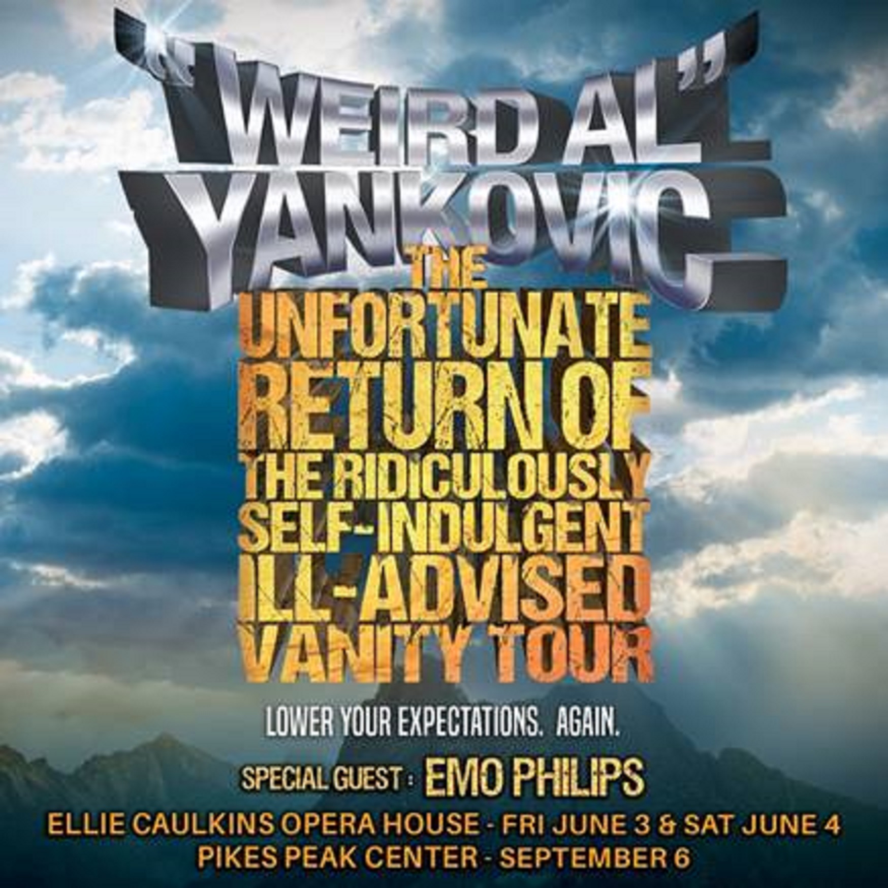 "Weird Al" Yankovic 2022 Return Of The Ridiculously Self-Indulgent, Ill-Advised Vanity Tour