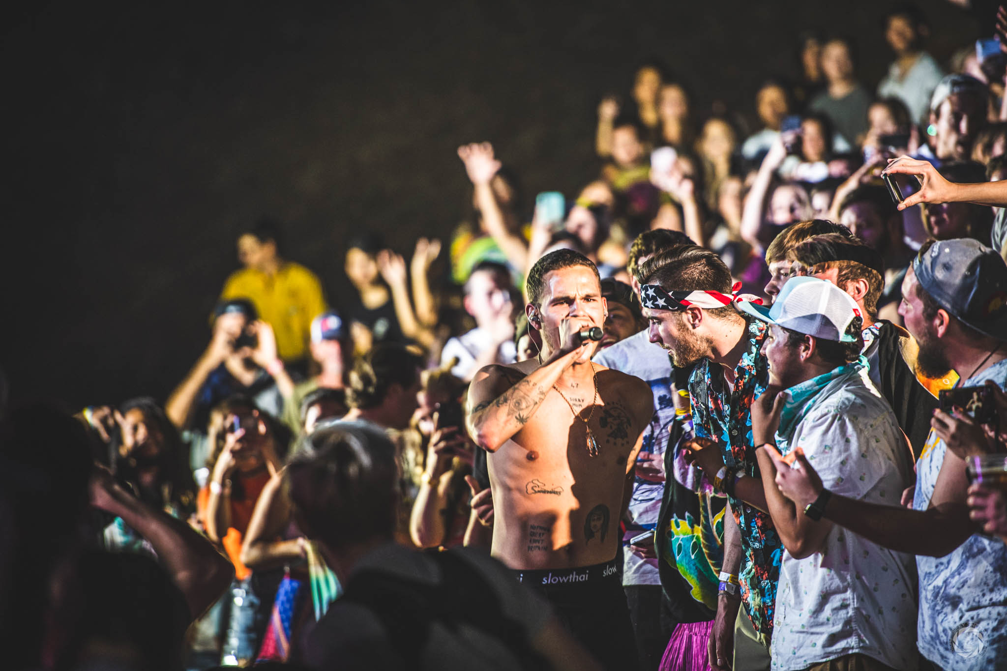 slowthai with the Red Rocks audience