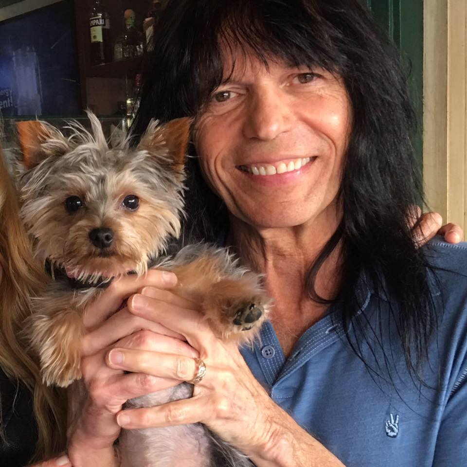 Randy Sarzo with his Yorkie