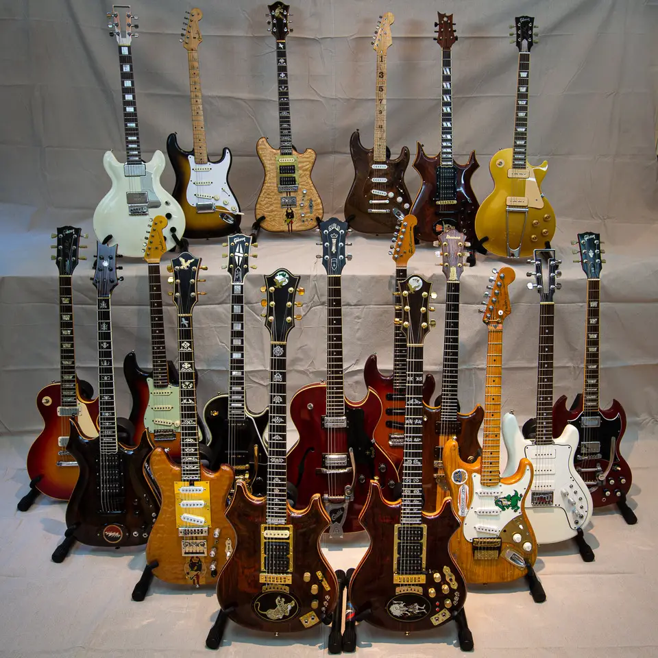 homage to Jerry's guitars