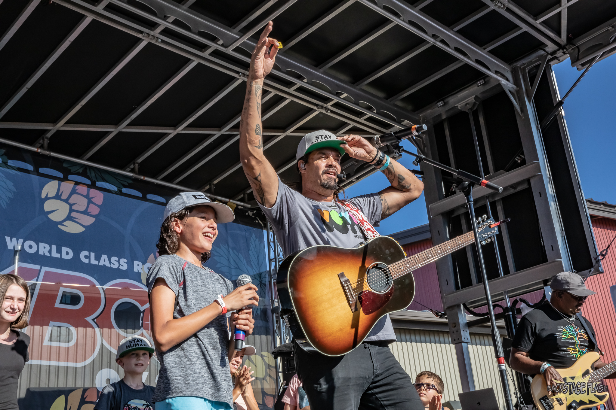 Michael Franti and the kids | Breckenridge Brewery