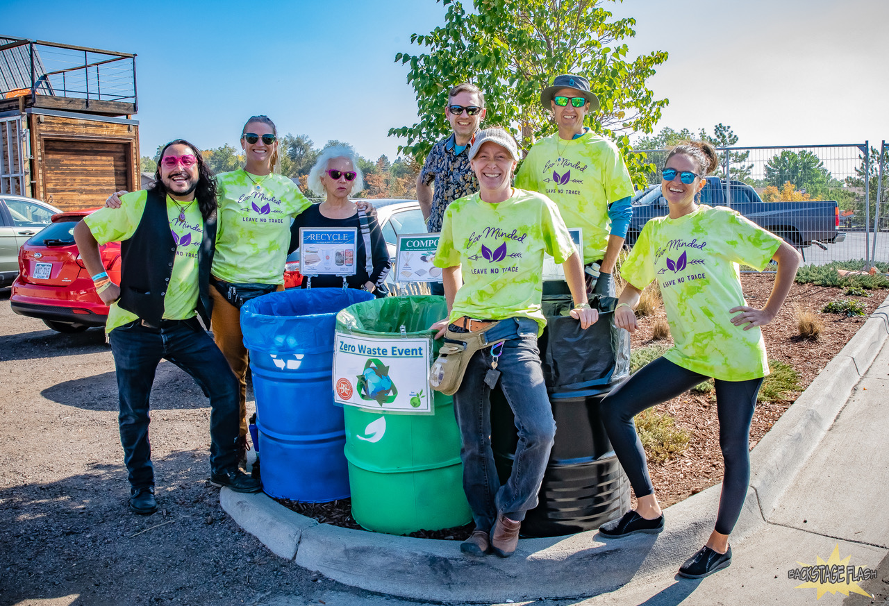 Eco Minded crew - L-R - Abel Turrubiartes, Elise Wunder, Sandra May, Garrett Burrow, Caitlin May (owner), James Stewart, Victoria Miller