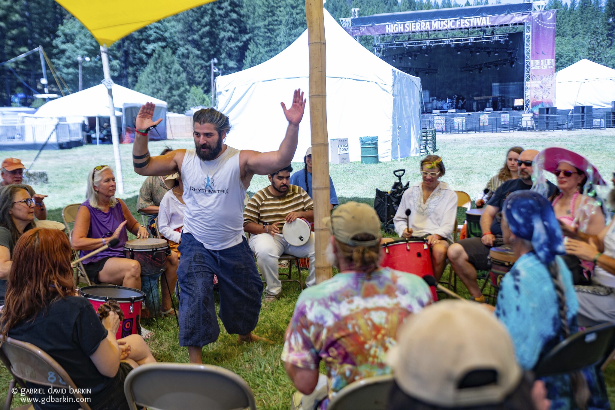 Rythmetrix drum circle at HSMF